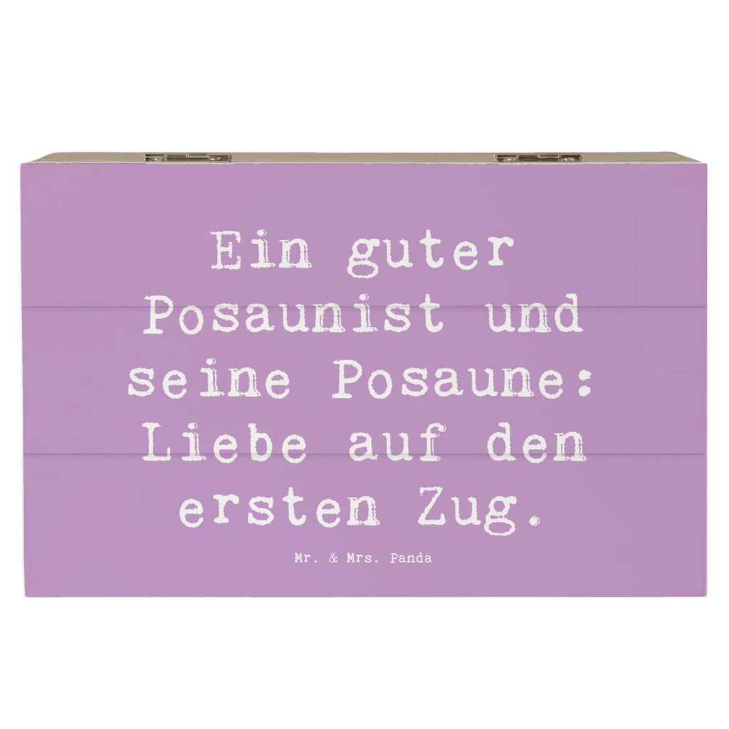 Wooden chest Saying Ein guter Posaunist und seine Posaune: Liebe auf den ersten Zug. Dekokiste, Holzkiste, Geschenkdose, Schatulle, Geschenkbox, Erinnerungsbox, XXL, Erinnerungskiste, Truhe, Aufbewahrungsbox, Kiste, Schatzkiste, Instrumente, Geschenke Musiker, Musikliebhaber