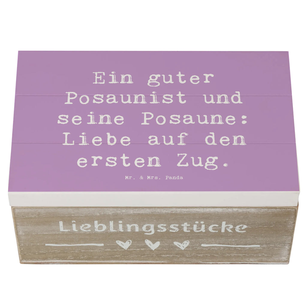 Wooden chest Saying Ein guter Posaunist und seine Posaune: Liebe auf den ersten Zug. Dekokiste, Holzkiste, Geschenkdose, Schatulle, Geschenkbox, Erinnerungsbox, XXL, Erinnerungskiste, Truhe, Aufbewahrungsbox, Kiste, Schatzkiste, Instrumente, Geschenke Musiker, Musikliebhaber