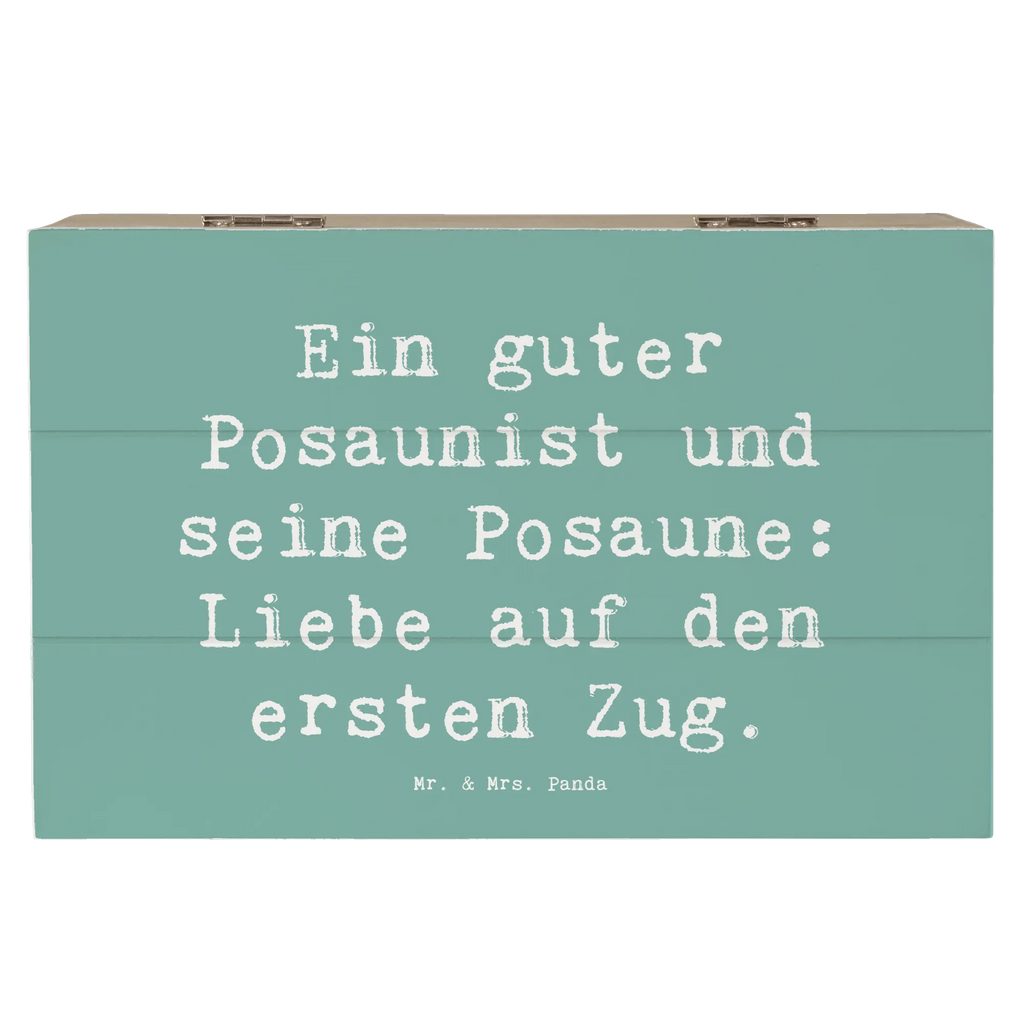 Wooden chest Saying Ein guter Posaunist und seine Posaune: Liebe auf den ersten Zug. Dekokiste, Holzkiste, Geschenkdose, Schatulle, Geschenkbox, Erinnerungsbox, XXL, Erinnerungskiste, Truhe, Aufbewahrungsbox, Kiste, Schatzkiste, Instrumente, Geschenke Musiker, Musikliebhaber