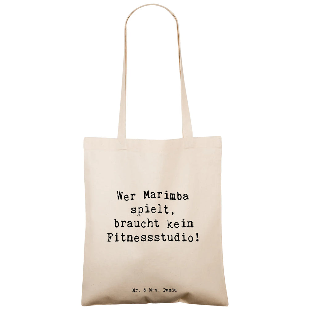 Tote bag Saying Wer Marimba spielt, braucht kein Fitnessstudio! Stofftasche, Tasche, Shopper, Beutel, Beuteltasche, Umhängetasche, Stoffbeutel, Badetasche, Tragetasche, Laptoptasche, Schultertasche, Einkaufstasche, Jutetasche, Einkaufstüte, Strandtasche, Jutebeutel, Instrumente, Geschenke Musiker, Musikliebhaber