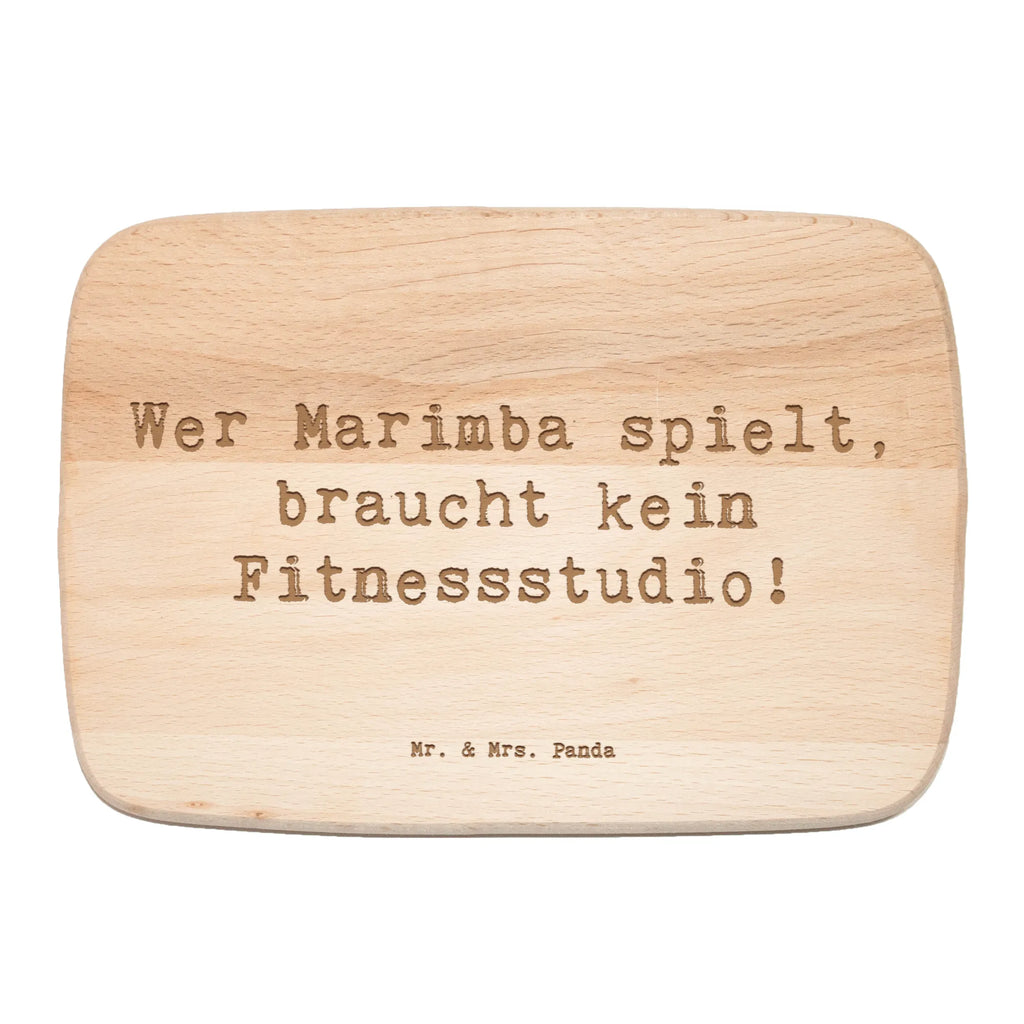 Śniadaniowa deska Przysłowie Wer Marimba spielt, braucht kein Fitnessstudio! Instrumenty, prezenty dla muzyków, miłośników muzyki