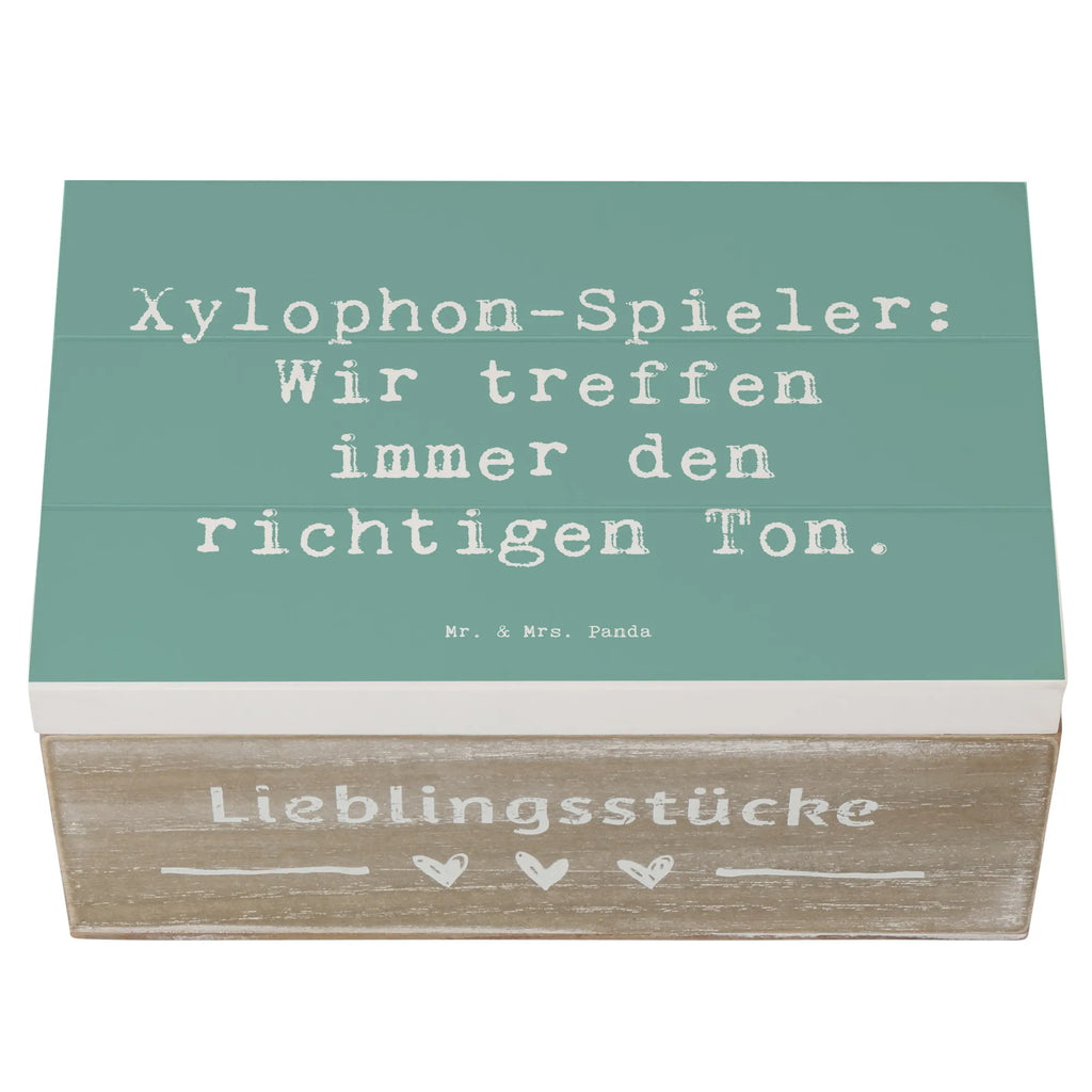 Holzkiste Spruch Xylophon Melodie Erinnerungsbox, Erinnerungskiste, Aufbewahrungsbox, Schatzkiste, Schatulle, XXL, Geschenkdose, Holzkiste, Geschenkbox, Kiste, Truhe, Dekokiste, Instrumente, Geschenke Musiker, Musikliebhaber