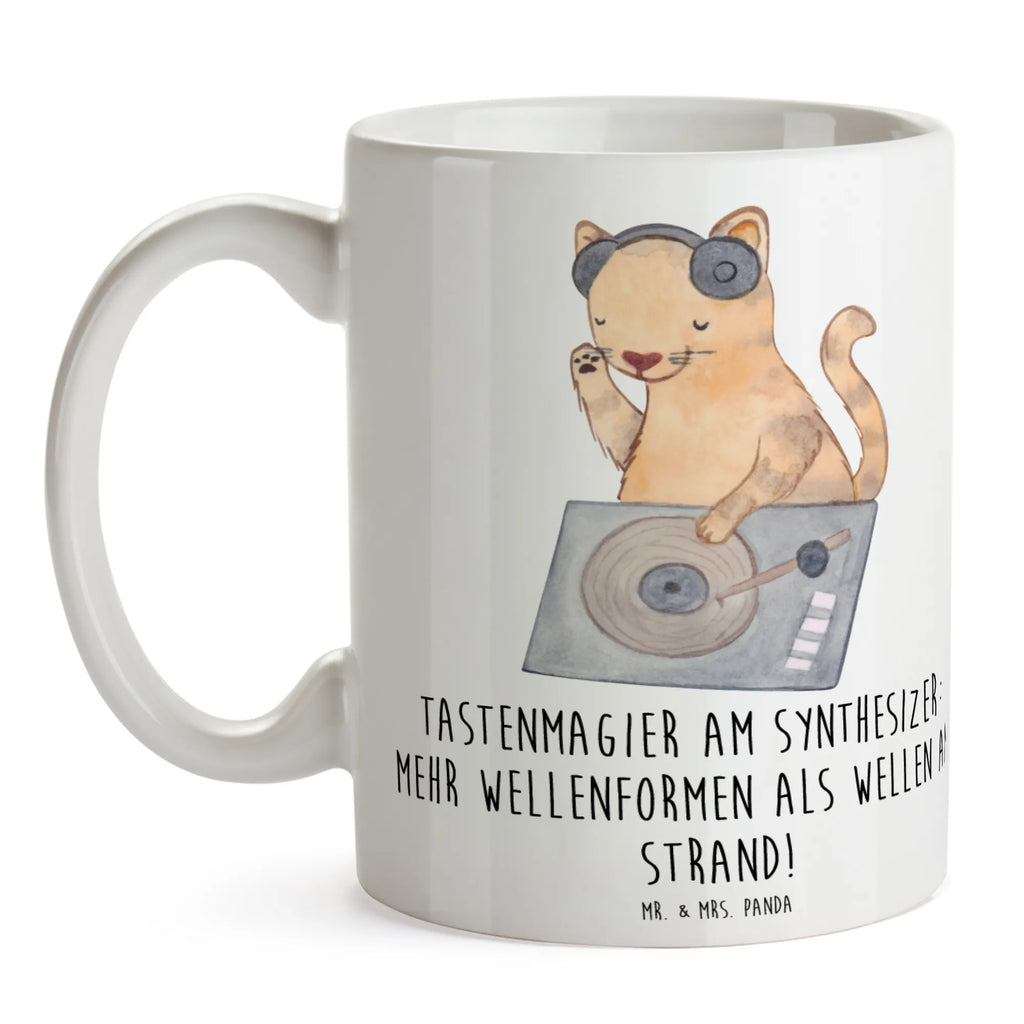 Mug Tastenmagier am Synthesizer: Mehr Wellenformen als Wellen am Strand! Tasse mit Motiven, Tasse mit Zitaten, Kaffeetasse, Tasse, Geschenktasse, Keramiktasse, Teetasse, Bürotasse, Porzellantasse, Instrumente, Geschenke Musiker, Musikliebhaber