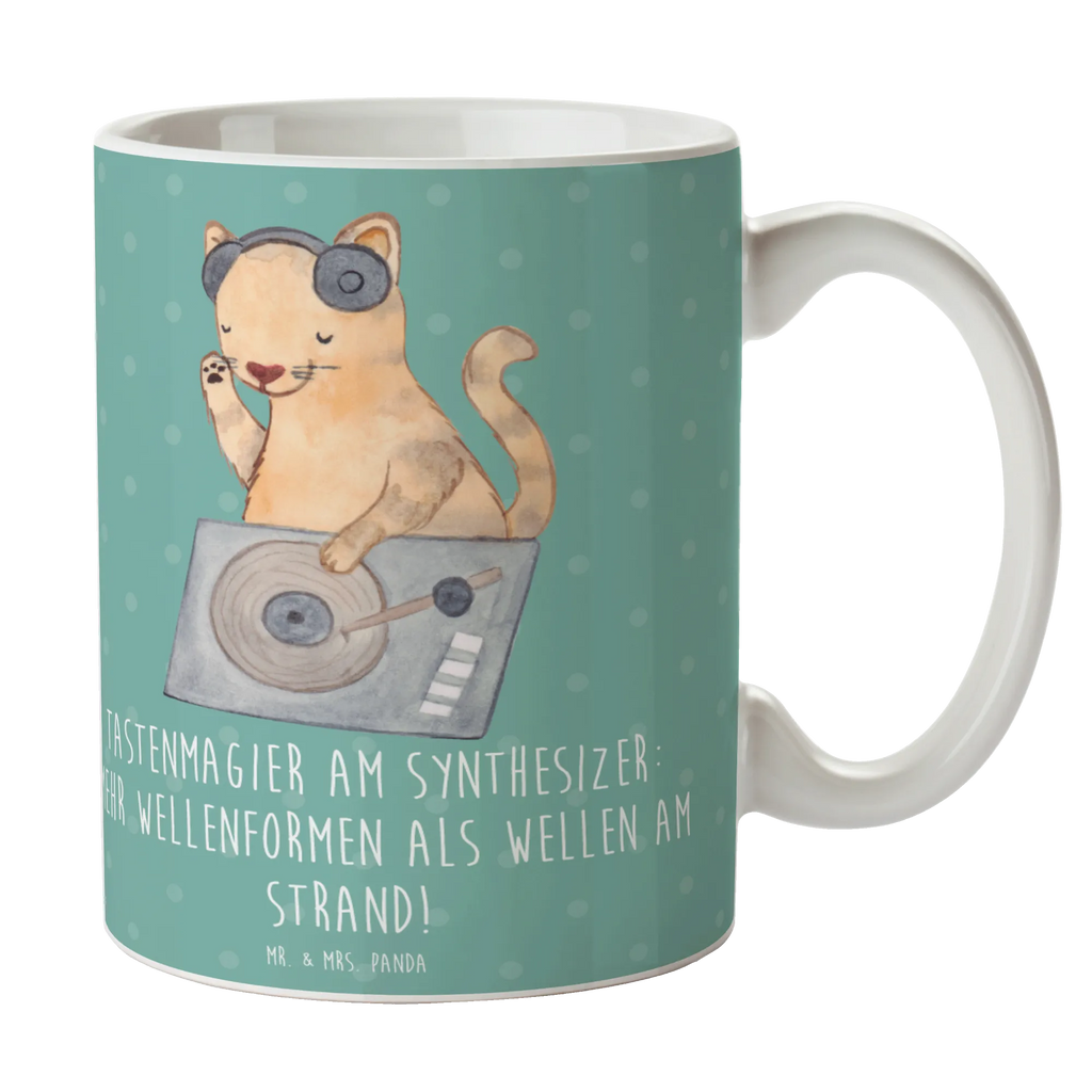 Mug Tastenmagier am Synthesizer: Mehr Wellenformen als Wellen am Strand! Tasse mit Motiven, Tasse mit Zitaten, Kaffeetasse, Tasse, Geschenktasse, Keramiktasse, Teetasse, Bürotasse, Porzellantasse, Instrumente, Geschenke Musiker, Musikliebhaber