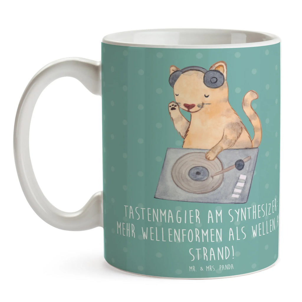 Mug Tastenmagier am Synthesizer: Mehr Wellenformen als Wellen am Strand! Tasse mit Motiven, Tasse mit Zitaten, Kaffeetasse, Tasse, Geschenktasse, Keramiktasse, Teetasse, Bürotasse, Porzellantasse, Instrumente, Geschenke Musiker, Musikliebhaber