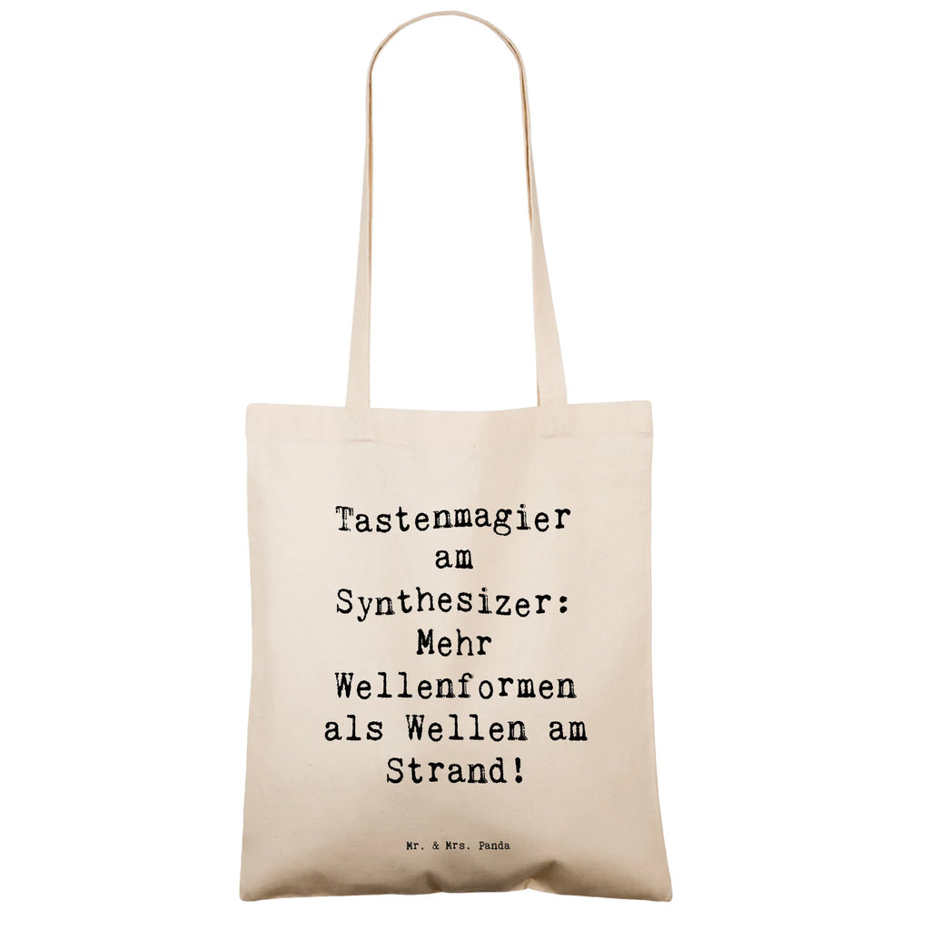 Tote bag Saying Tastenmagier am Synthesizer: Mehr Wellenformen als Wellen am Strand! Stoffbeutel, Einkaufstasche, Einkaufstüte, Strandtasche, Schultertasche, Tasche, Jutetasche, Laptoptasche, Umhängetasche, Tragetasche, Beutel, Jutebeutel, Stofftasche, Badetasche, Beuteltasche, Shopper, Instrumente, Geschenke Musiker, Musikliebhaber
