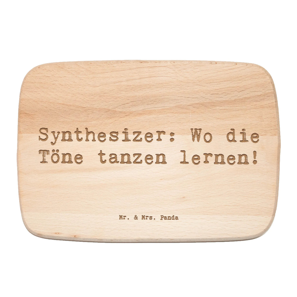 Śniadaniowa deska Przysłowie Synthesizer: Wo die Töne tanzen lernen! Instrumenty, prezenty dla muzyków, miłośników muzyki