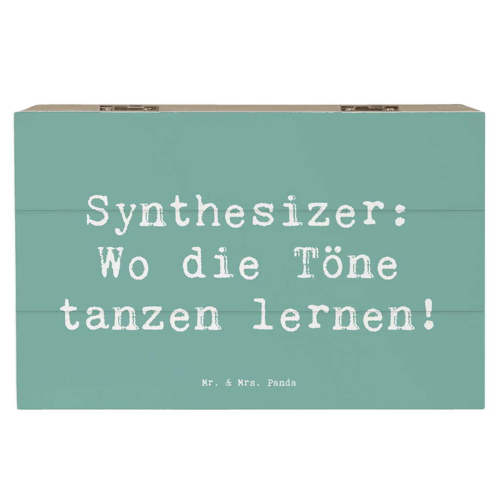 Wooden chest Saying Synthesizer: Wo die Töne tanzen lernen! Erinnerungskiste, Dekokiste, Geschenkbox, Kiste, Holzkiste, Schatzkiste, Truhe, Geschenkdose, XXL, Erinnerungsbox, Schatulle, Aufbewahrungsbox, Instrumente, Geschenke Musiker, Musikliebhaber