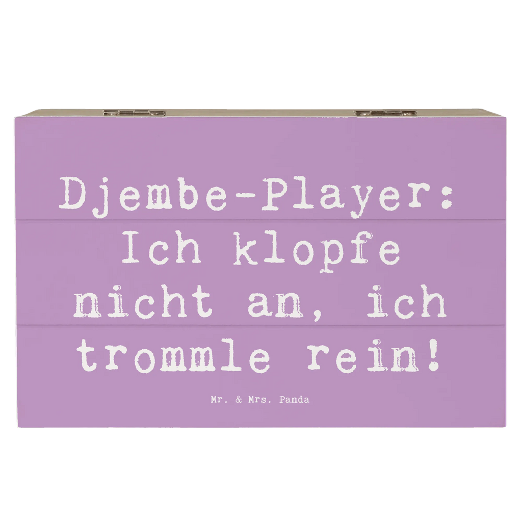Wooden chest Saying Djembe-Player: Ich klopfe nicht an, ich trommle rein! Schatzkiste, Dekokiste, Kiste, Erinnerungskiste, Truhe, Erinnerungsbox, Aufbewahrungsbox, Schatulle, Geschenkdose, XXL, Geschenkbox, Holzkiste, Instrumente, Geschenke Musiker, Musikliebhaber