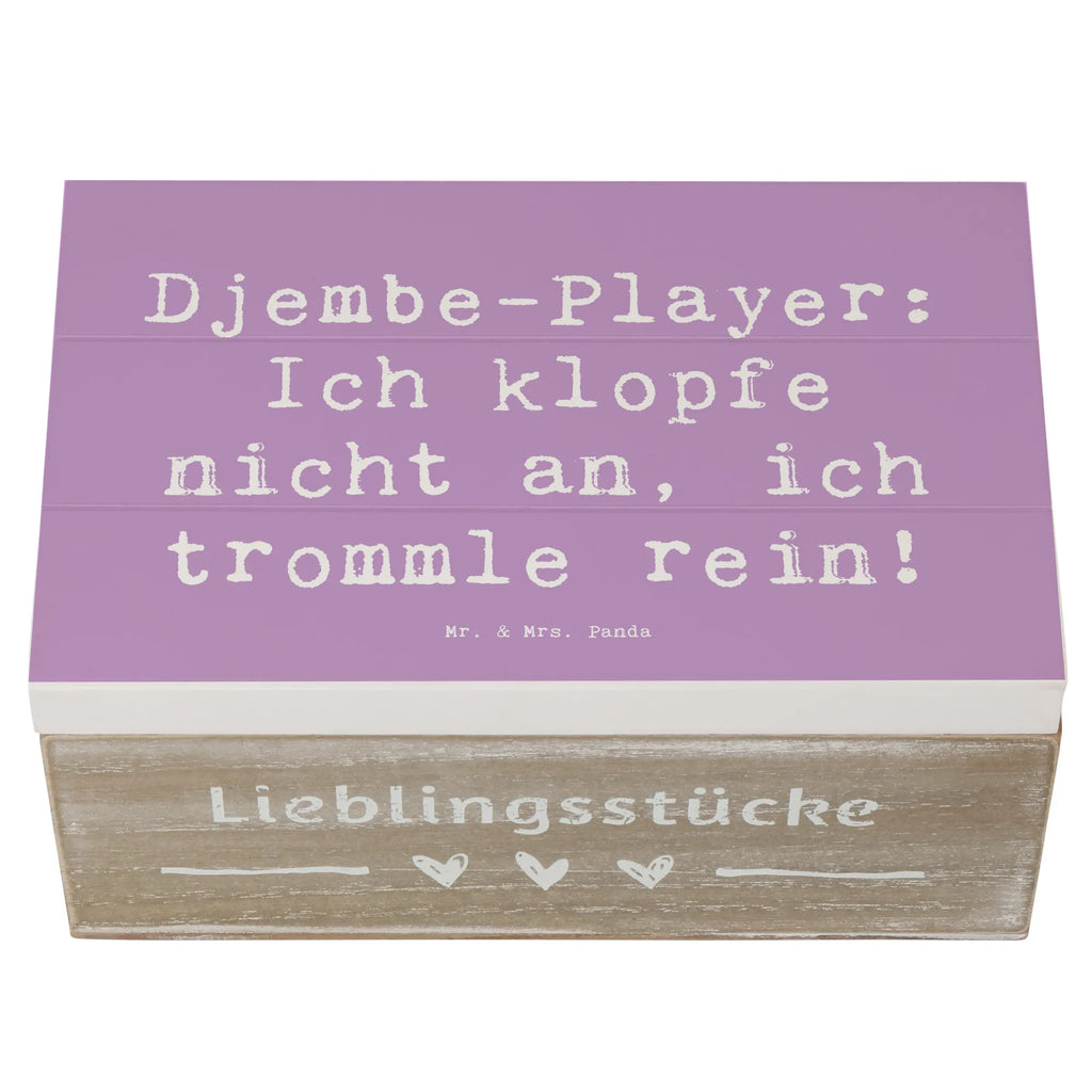 Wooden chest Saying Djembe-Player: Ich klopfe nicht an, ich trommle rein! Schatzkiste, Dekokiste, Kiste, Erinnerungskiste, Truhe, Erinnerungsbox, Aufbewahrungsbox, Schatulle, Geschenkdose, XXL, Geschenkbox, Holzkiste, Instrumente, Geschenke Musiker, Musikliebhaber