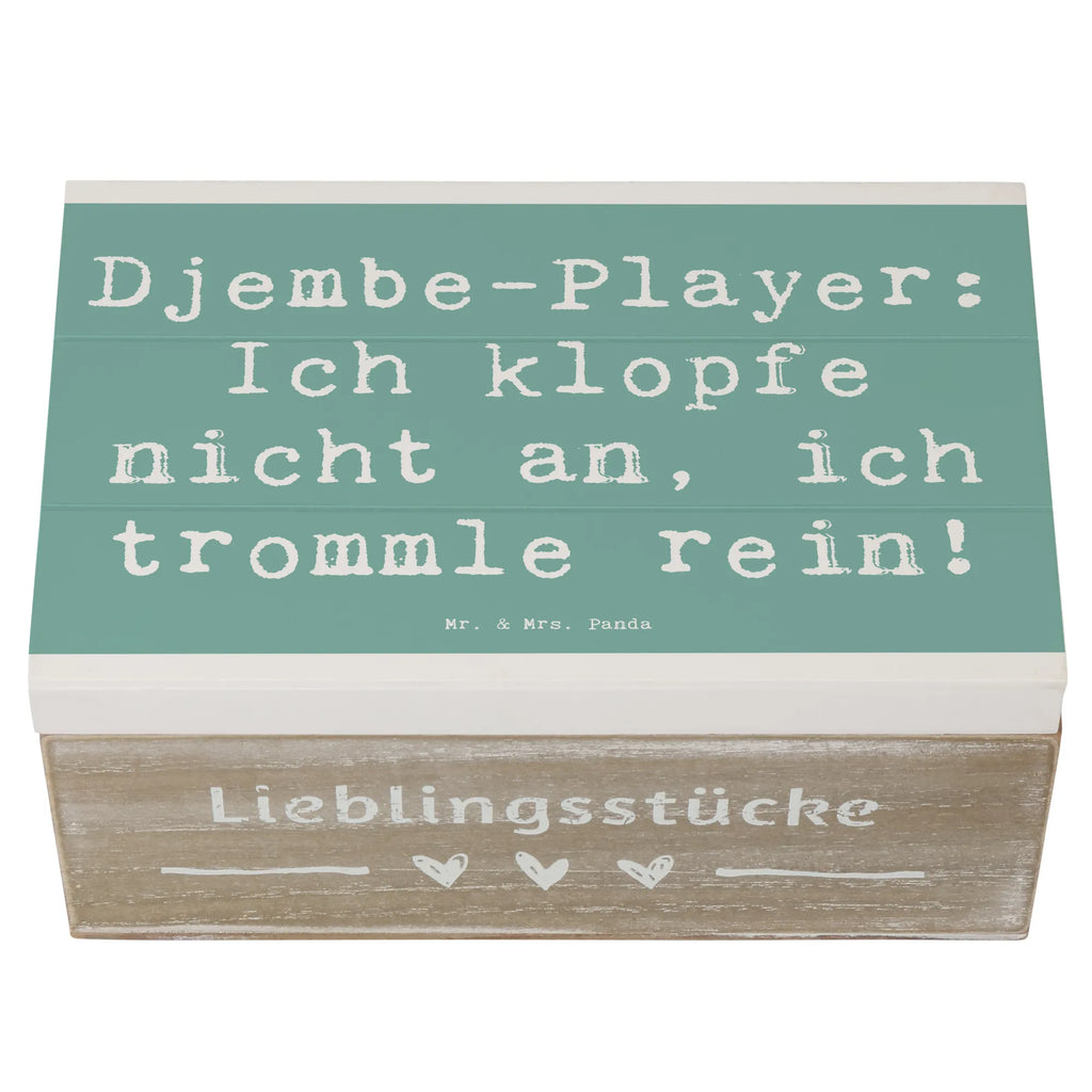 Wooden chest Saying Djembe-Player: Ich klopfe nicht an, ich trommle rein! Schatzkiste, Dekokiste, Kiste, Erinnerungskiste, Truhe, Erinnerungsbox, Aufbewahrungsbox, Schatulle, Geschenkdose, XXL, Geschenkbox, Holzkiste, Instrumente, Geschenke Musiker, Musikliebhaber