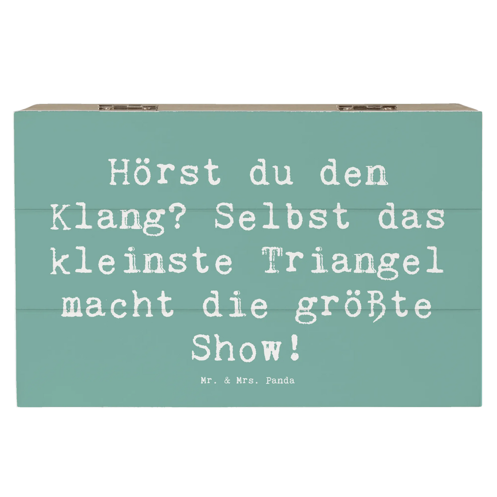 Holzkiste Spruch Triangel Klang Holzkiste, Schatzkiste, Erinnerungskiste, Erinnerungsbox, Schatulle, Dekokiste, Kiste, XXL, Aufbewahrungsbox, Geschenkbox, Geschenkdose, Truhe, Instrumente, Geschenke Musiker, Musikliebhaber