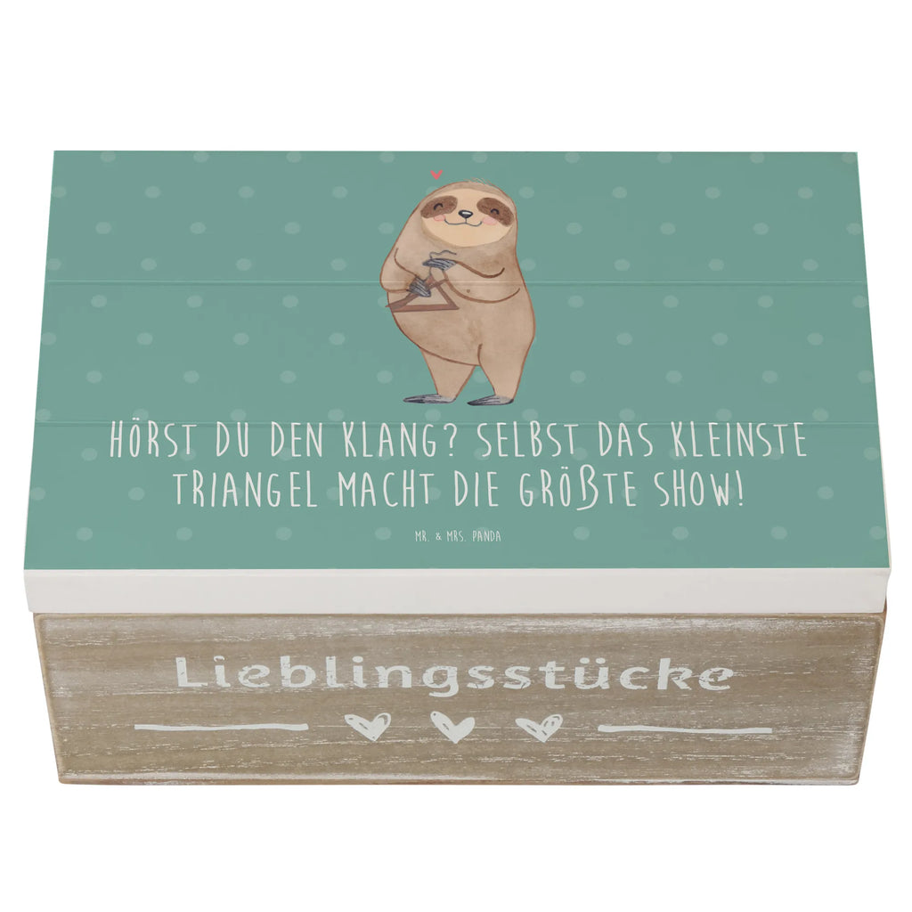 Holzkiste Triangel Klang Holzkiste, Dekokiste, Geschenkbox, Erinnerungskiste, Erinnerungsbox, Schatzkiste, Geschenkdose, Truhe, Aufbewahrungsbox, Kiste, XXL, Schatulle, Instrumente, Geschenke Musiker, Musikliebhaber