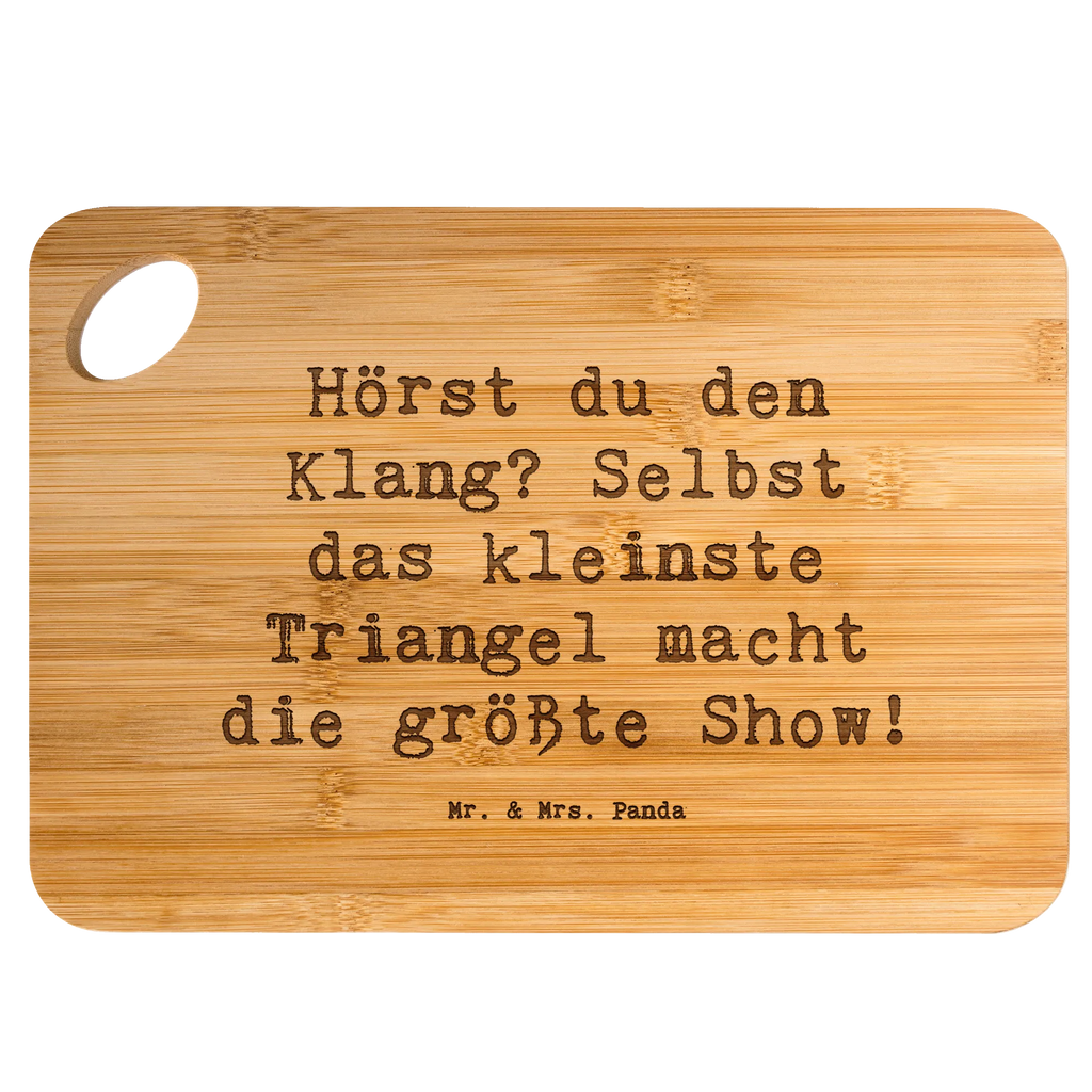 Schneidebrett Spruch Triangel Klang Schneidebrett, Brett, Servierbrett, Küchenbrett, Holzbrett, Frühstücksbrett, Holzbrettchen, Hackbrett, Instrumente, Geschenke Musiker, Musikliebhaber