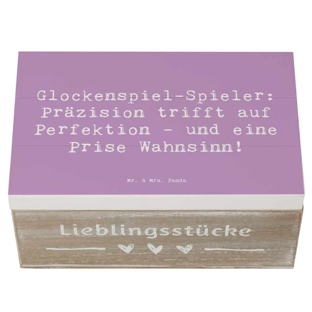 Holzkiste Spruch Glockenspiel Kultur Aufbewahrungsbox, Dekokiste, Erinnerungskiste, XXL, Schatulle, Holzkiste, Schatzkiste, Geschenkbox, Erinnerungsbox, Truhe, Kiste, Geschenkdose, Instrumente, Geschenke Musiker, Musikliebhaber