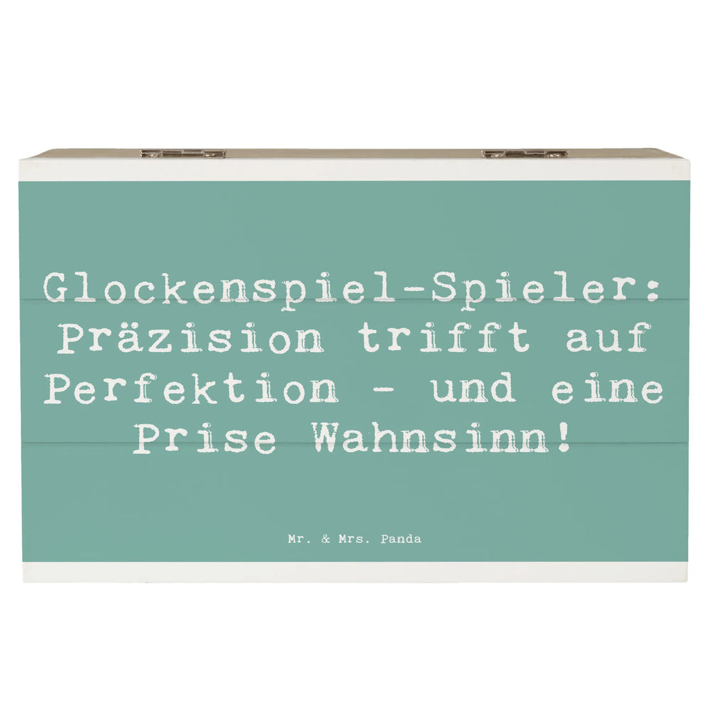 Holzkiste Spruch Glockenspiel Kultur Aufbewahrungsbox, Dekokiste, Erinnerungskiste, XXL, Schatulle, Holzkiste, Schatzkiste, Geschenkbox, Erinnerungsbox, Truhe, Kiste, Geschenkdose, Instrumente, Geschenke Musiker, Musikliebhaber