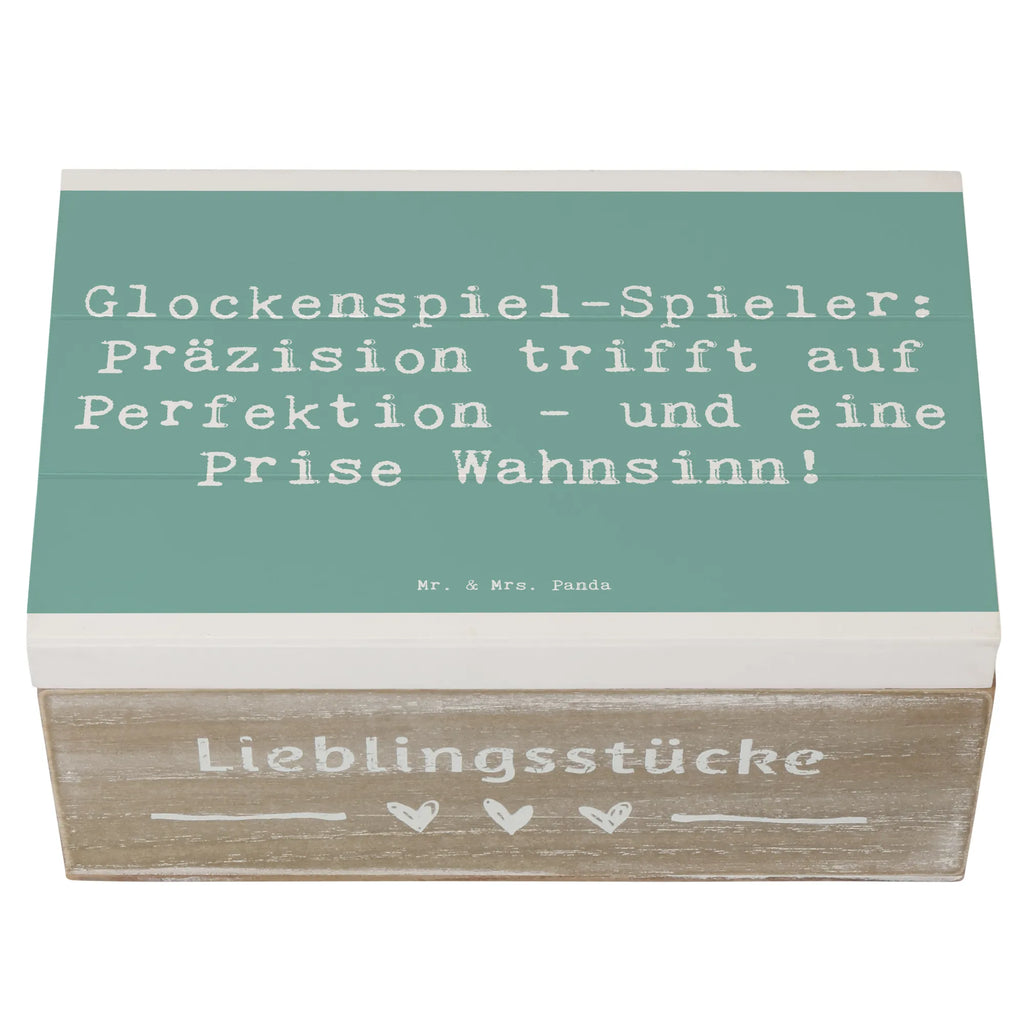 Holzkiste Spruch Glockenspiel Kultur Aufbewahrungsbox, Dekokiste, Erinnerungskiste, XXL, Schatulle, Holzkiste, Schatzkiste, Geschenkbox, Erinnerungsbox, Truhe, Kiste, Geschenkdose, Instrumente, Geschenke Musiker, Musikliebhaber