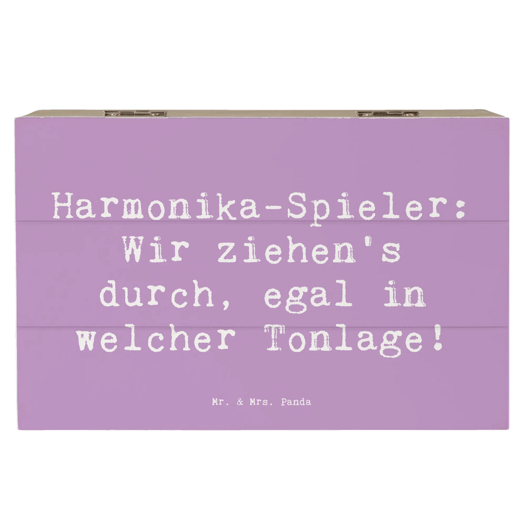 Holzkiste Spruch Harmonika Spieler Erinnerungsbox, Truhe, Aufbewahrungsbox, Geschenkbox, Geschenkdose, XXL, Kiste, Holzkiste, Erinnerungskiste, Schatulle, Dekokiste, Schatzkiste, Instrumente, Geschenke Musiker, Musikliebhaber