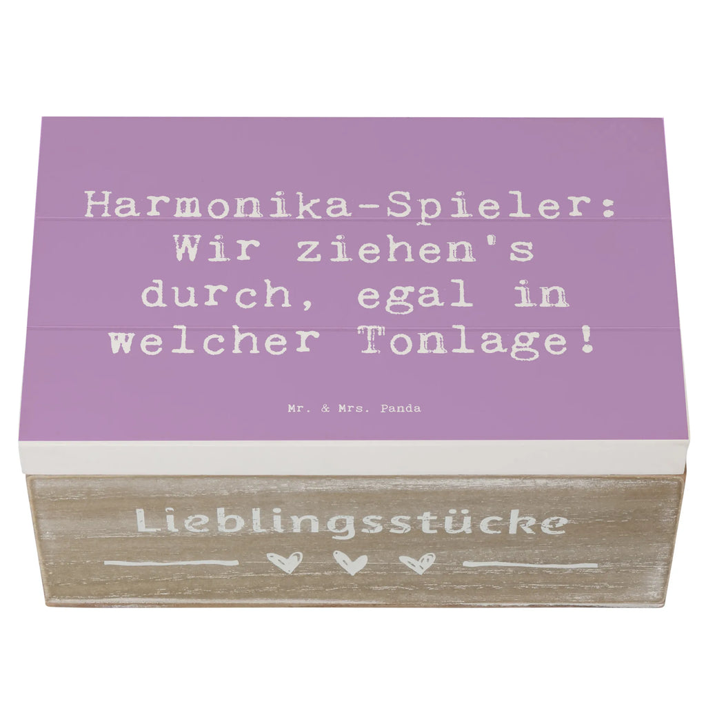 Holzkiste Spruch Harmonika Spieler Erinnerungsbox, Truhe, Aufbewahrungsbox, Geschenkbox, Geschenkdose, XXL, Kiste, Holzkiste, Erinnerungskiste, Schatulle, Dekokiste, Schatzkiste, Instrumente, Geschenke Musiker, Musikliebhaber