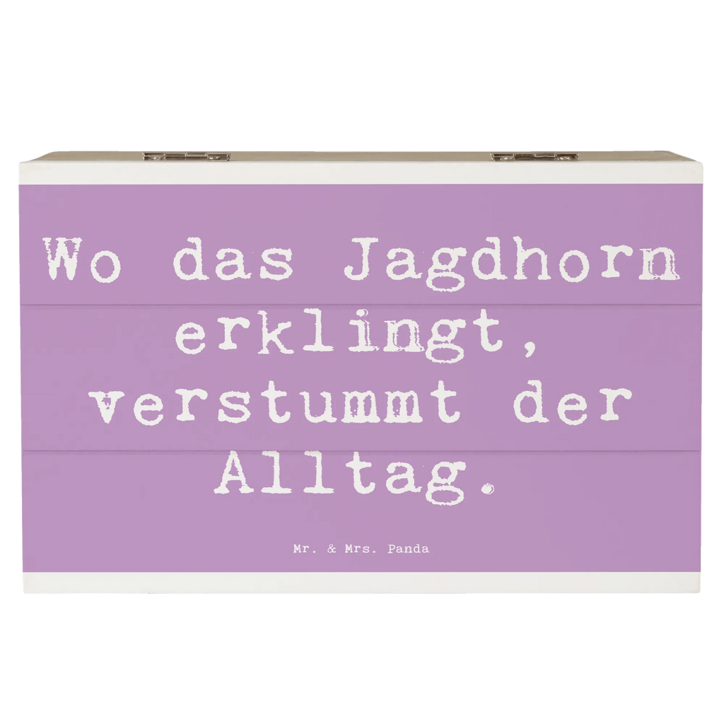 Holzkiste Spruch Jagdhorn Melodie Schatzkiste, Kiste, Aufbewahrungsbox, Schatulle, Truhe, Geschenkdose, Holzkiste, XXL, Erinnerungsbox, Geschenkbox, Erinnerungskiste, Dekokiste, Instrumente, Geschenke Musiker, Musikliebhaber