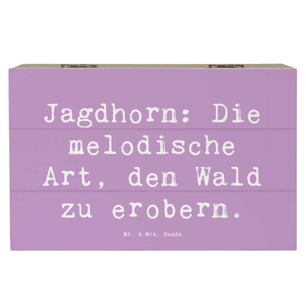 Holzkiste Spruch Jagdhorn Magie Erinnerungsbox, Dekokiste, Geschenkdose, XXL, Aufbewahrungsbox, Geschenkbox, Erinnerungskiste, Kiste, Schatulle, Holzkiste, Truhe, Schatzkiste, Instrumente, Geschenke Musiker, Musikliebhaber