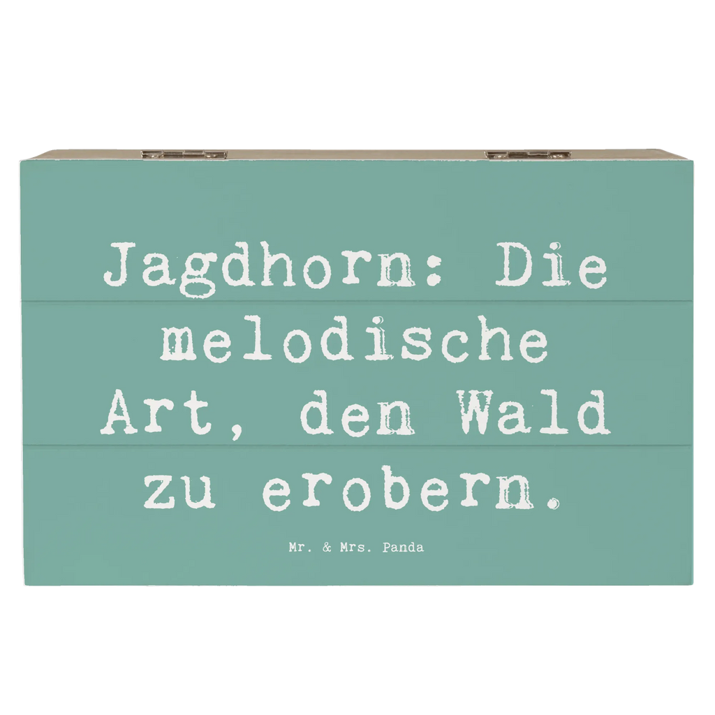 Holzkiste Spruch Jagdhorn Magie Erinnerungsbox, Dekokiste, Geschenkdose, XXL, Aufbewahrungsbox, Geschenkbox, Erinnerungskiste, Kiste, Schatulle, Holzkiste, Truhe, Schatzkiste, Instrumente, Geschenke Musiker, Musikliebhaber