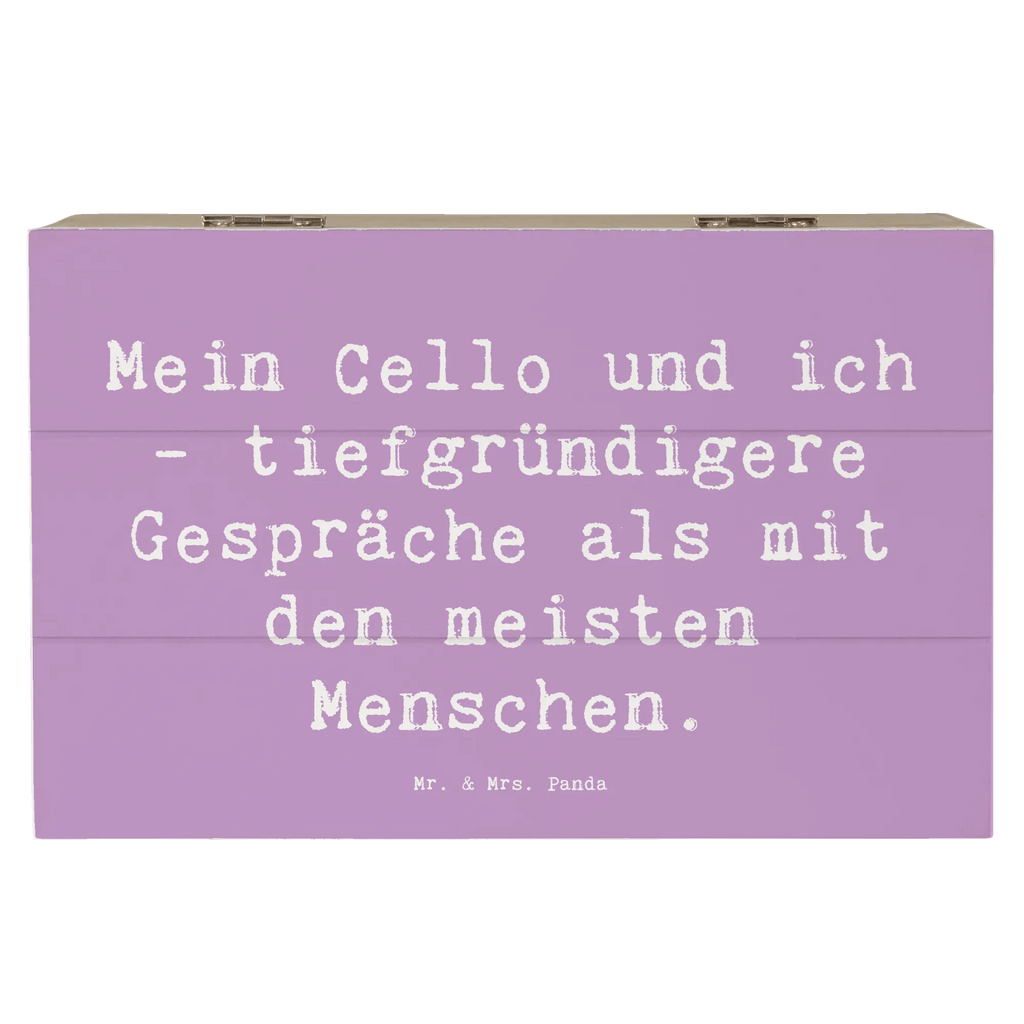 Holzkiste Spruch Violoncello Gespräche Dekokiste, Schatzkiste, Truhe, Aufbewahrungsbox, Geschenkdose, Schatulle, Geschenkbox, XXL, Kiste, Holzkiste, Erinnerungskiste, Erinnerungsbox, Instrumente, Geschenke Musiker, Musikliebhaber