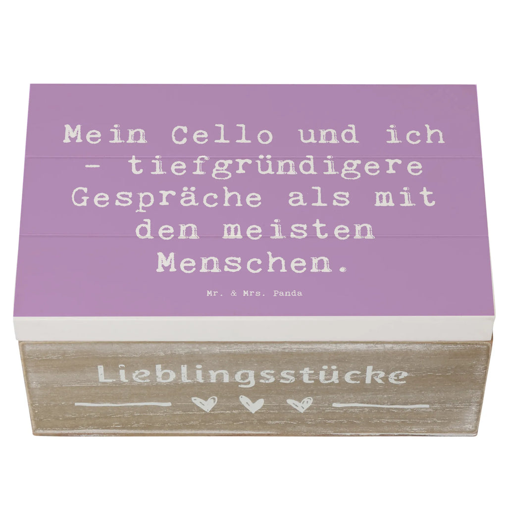 Holzkiste Spruch Violoncello Gespräche Dekokiste, Schatzkiste, Truhe, Aufbewahrungsbox, Geschenkdose, Schatulle, Geschenkbox, XXL, Kiste, Holzkiste, Erinnerungskiste, Erinnerungsbox, Instrumente, Geschenke Musiker, Musikliebhaber