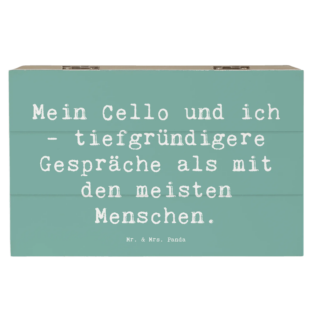 Holzkiste Spruch Violoncello Gespräche Dekokiste, Schatzkiste, Truhe, Aufbewahrungsbox, Geschenkdose, Schatulle, Geschenkbox, XXL, Kiste, Holzkiste, Erinnerungskiste, Erinnerungsbox, Instrumente, Geschenke Musiker, Musikliebhaber