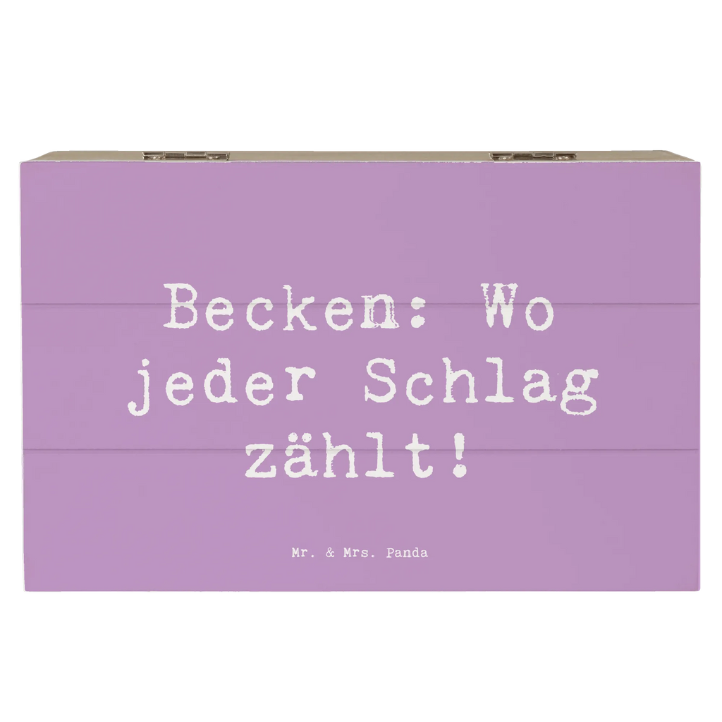 Holzkiste Spruch Becken Geschenkdose, Truhe, Geschenkbox, XXL, Erinnerungsbox, Kiste, Dekokiste, Aufbewahrungsbox, Erinnerungskiste, Schatzkiste, Holzkiste, Schatulle, Instrumente, Geschenke Musiker, Musikliebhaber