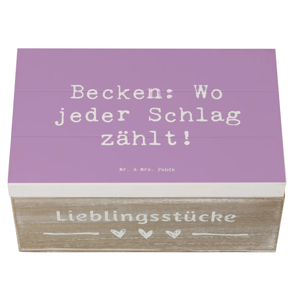 Holzkiste Spruch Becken Geschenkdose, Truhe, Geschenkbox, XXL, Erinnerungsbox, Kiste, Dekokiste, Aufbewahrungsbox, Erinnerungskiste, Schatzkiste, Holzkiste, Schatulle, Instrumente, Geschenke Musiker, Musikliebhaber