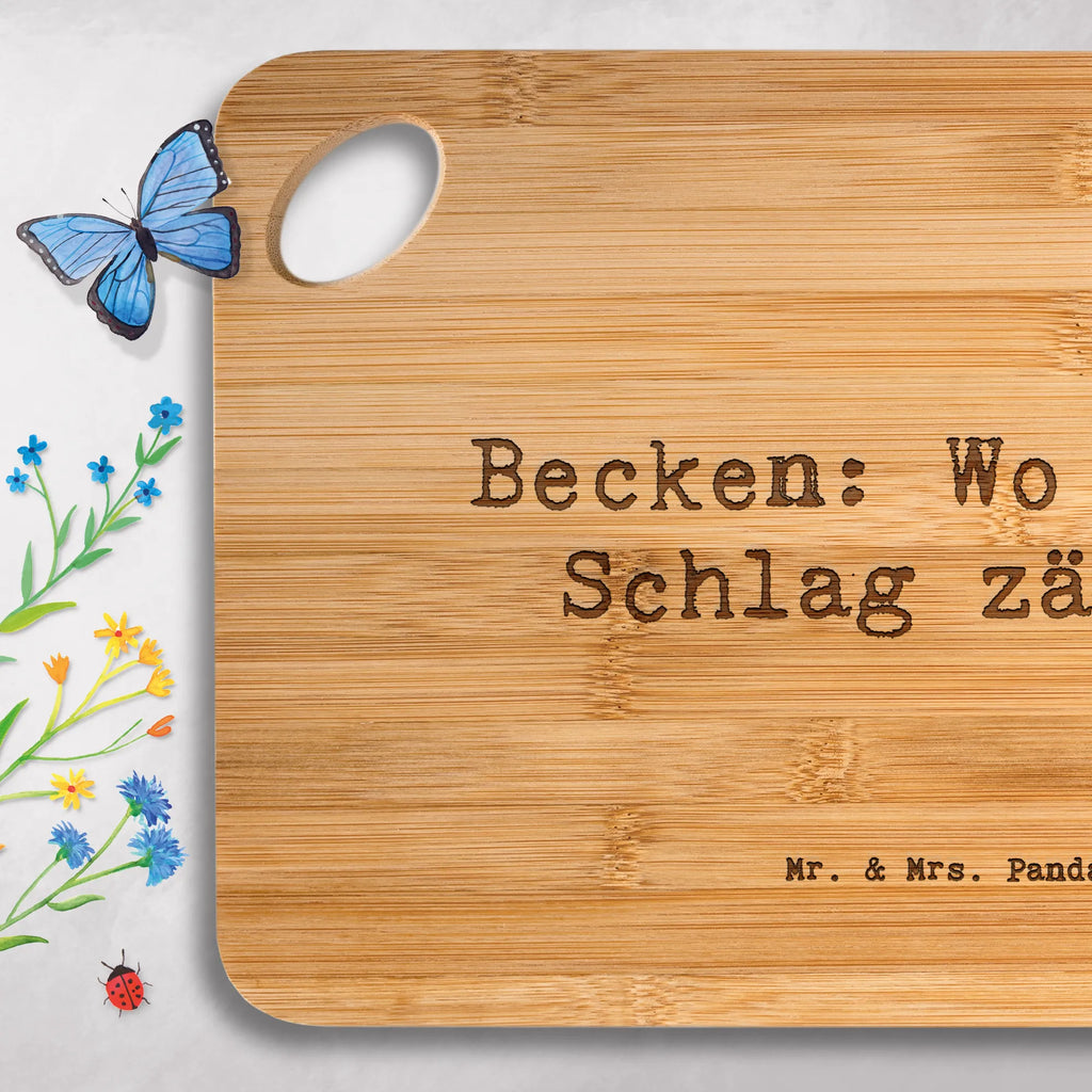 Bamboo chopping board Saying Becken: Wo jeder Schlag zählt! cutting block, board, solid, bamboo, wood, nature, kitchen board, kitchen, dulcimer, breakfast, breakfast board, carving board, robust, cutting board, engraving, slices, Instruments, gifts for musicians, music enthusiasts
