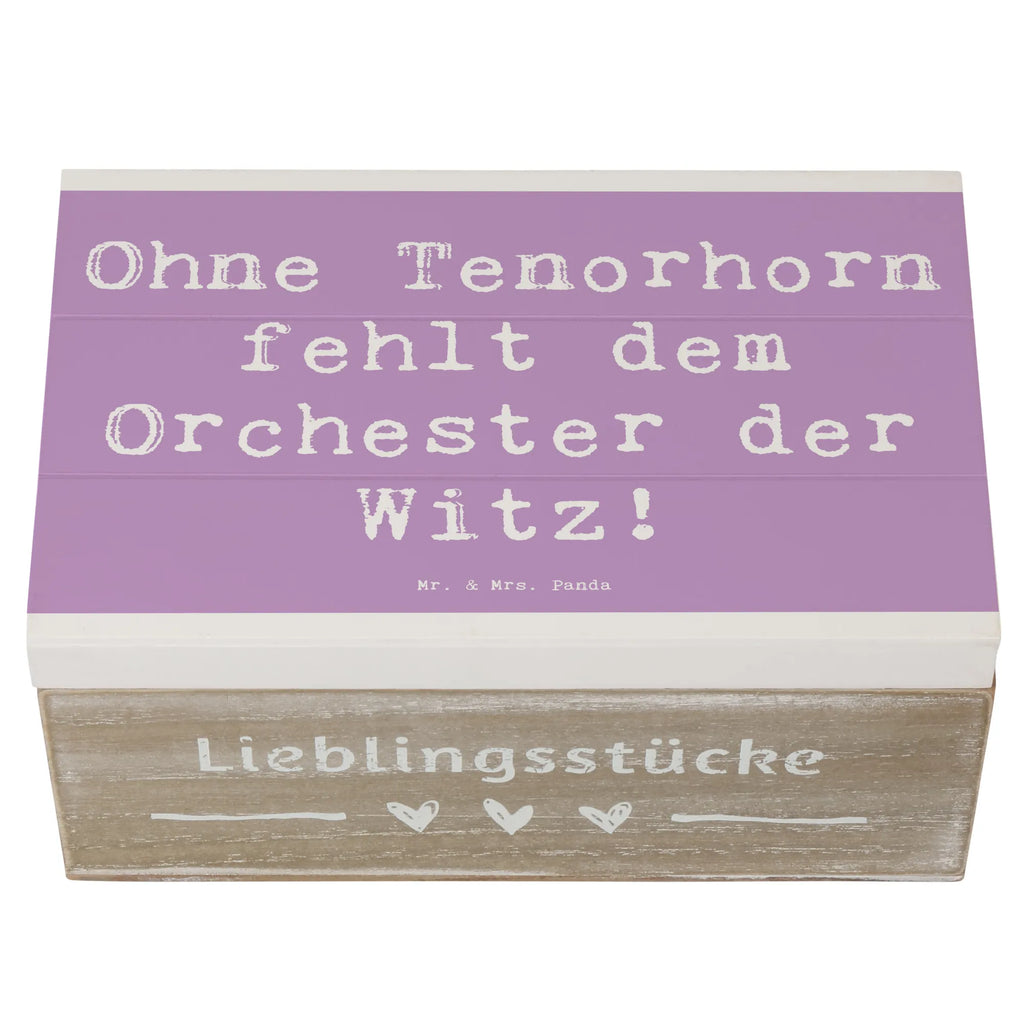 Holzkiste Spruch Tenorhorn Witz Kiste, Erinnerungskiste, Dekokiste, Geschenkdose, Truhe, Holzkiste, Schatulle, Erinnerungsbox, Geschenkbox, Schatzkiste, XXL, Aufbewahrungsbox, Instrumente, Geschenke Musiker, Musikliebhaber