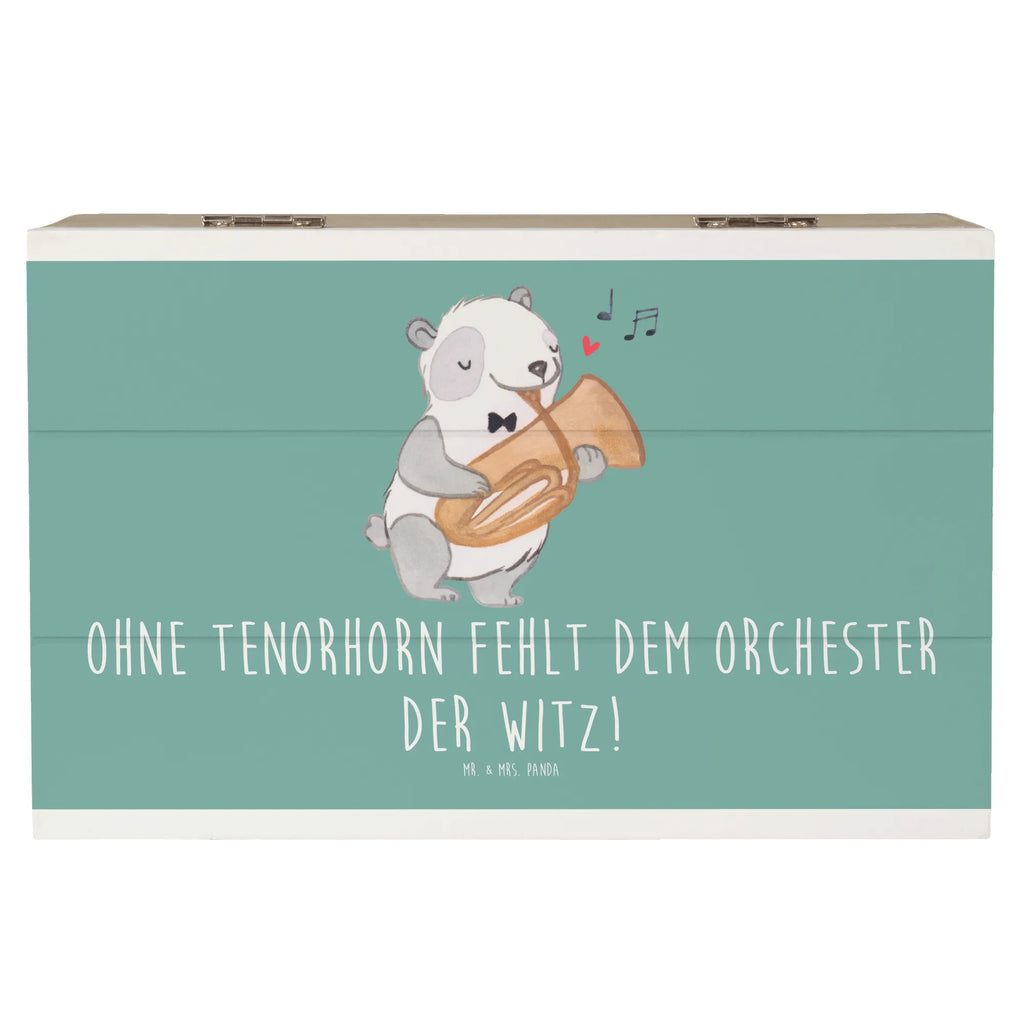 Holzkiste Tenorhorn Witz Erinnerungsbox, Kiste, Holzkiste, Schatzkiste, XXL, Erinnerungskiste, Schatulle, Geschenkbox, Truhe, Dekokiste, Aufbewahrungsbox, Geschenkdose, Instrumente, Geschenke Musiker, Musikliebhaber