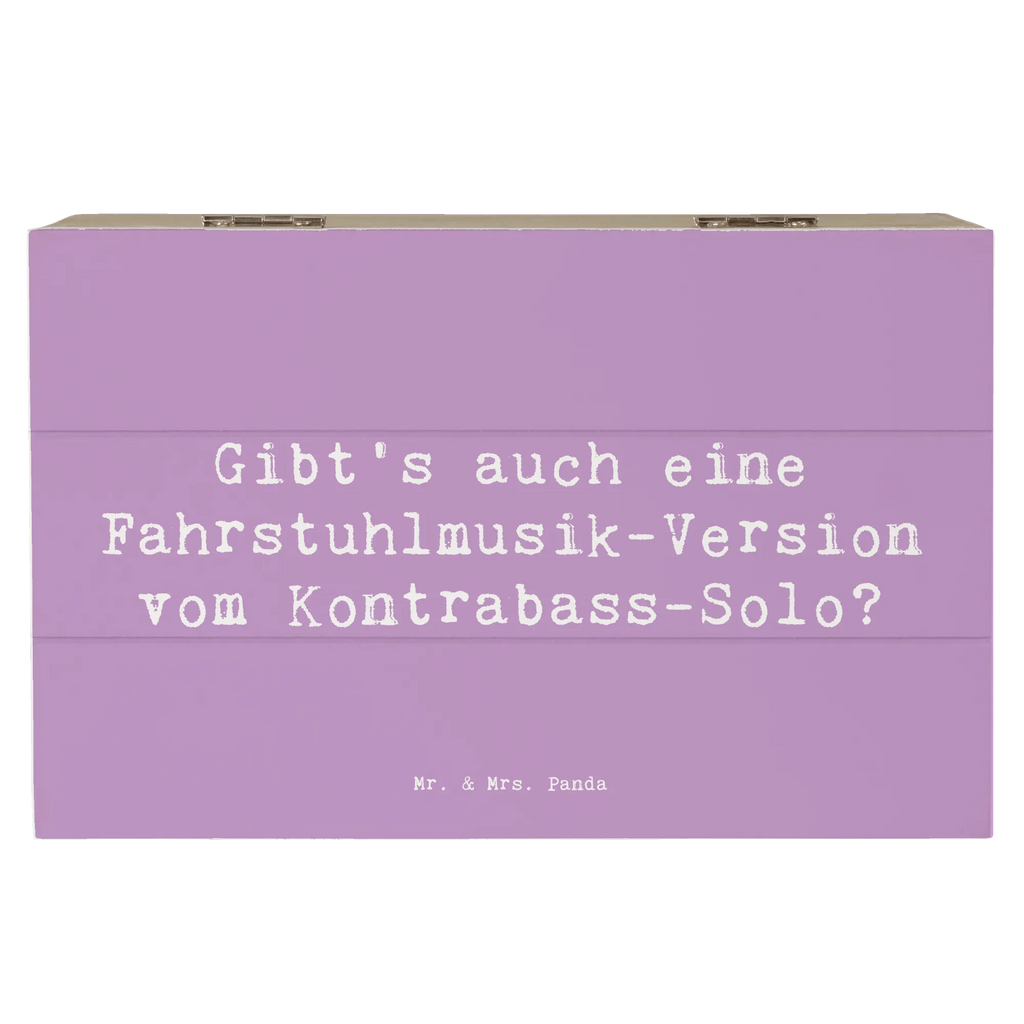Holzkiste Spruch Kontrabass Solo Kiste, Schatzkiste, XXL, Dekokiste, Schatulle, Truhe, Erinnerungskiste, Geschenkdose, Holzkiste, Aufbewahrungsbox, Geschenkbox, Erinnerungsbox, Instrumente, Geschenke Musiker, Musikliebhaber