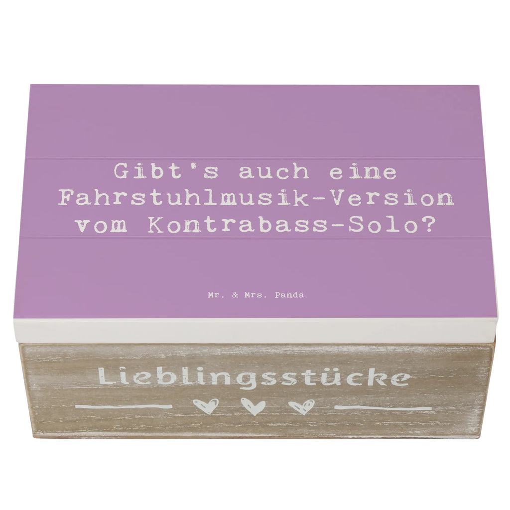 Holzkiste Spruch Kontrabass Solo Kiste, Schatzkiste, XXL, Dekokiste, Schatulle, Truhe, Erinnerungskiste, Geschenkdose, Holzkiste, Aufbewahrungsbox, Geschenkbox, Erinnerungsbox, Instrumente, Geschenke Musiker, Musikliebhaber