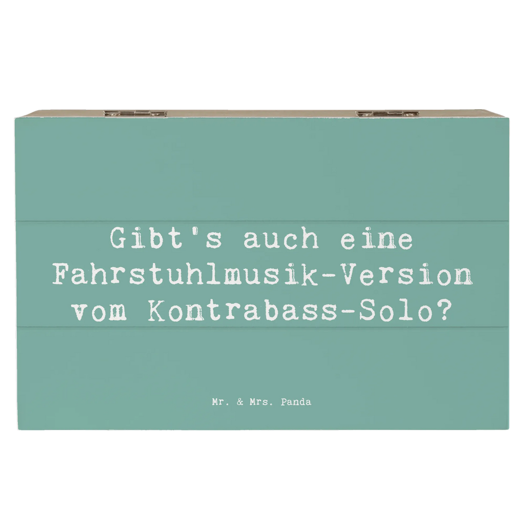 Holzkiste Spruch Kontrabass Solo Kiste, Schatzkiste, XXL, Dekokiste, Schatulle, Truhe, Erinnerungskiste, Geschenkdose, Holzkiste, Aufbewahrungsbox, Geschenkbox, Erinnerungsbox, Instrumente, Geschenke Musiker, Musikliebhaber