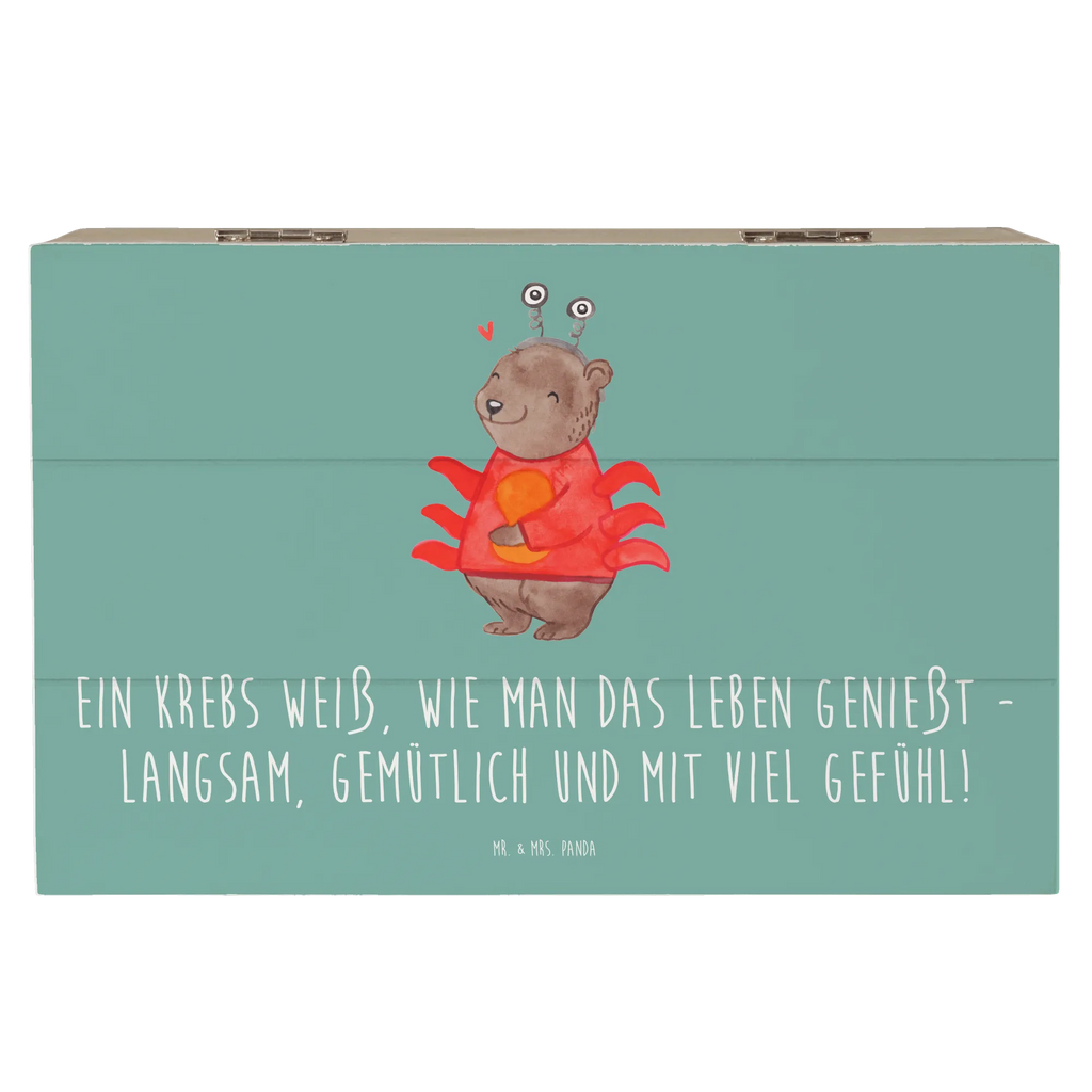 Holzkiste Krebs Genießer Aufbewahrungsbox, Kiste, Schatzkiste, Truhe, Dekokiste, Erinnerungsbox, Schatulle, Geschenkdose, XXL, Geschenkbox, Erinnerungskiste, Holzkiste, Tierkreiszeichen, Sternzeichen, Horoskop, Astrologie, Aszendent