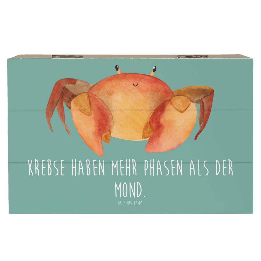 Holzkiste Krebs Phasen Erinnerungsbox, Schatzkiste, Geschenkbox, Geschenkdose, Dekokiste, Truhe, Holzkiste, Erinnerungskiste, Schatulle, XXL, Aufbewahrungsbox, Kiste, Tierkreiszeichen, Sternzeichen, Horoskop, Astrologie, Aszendent