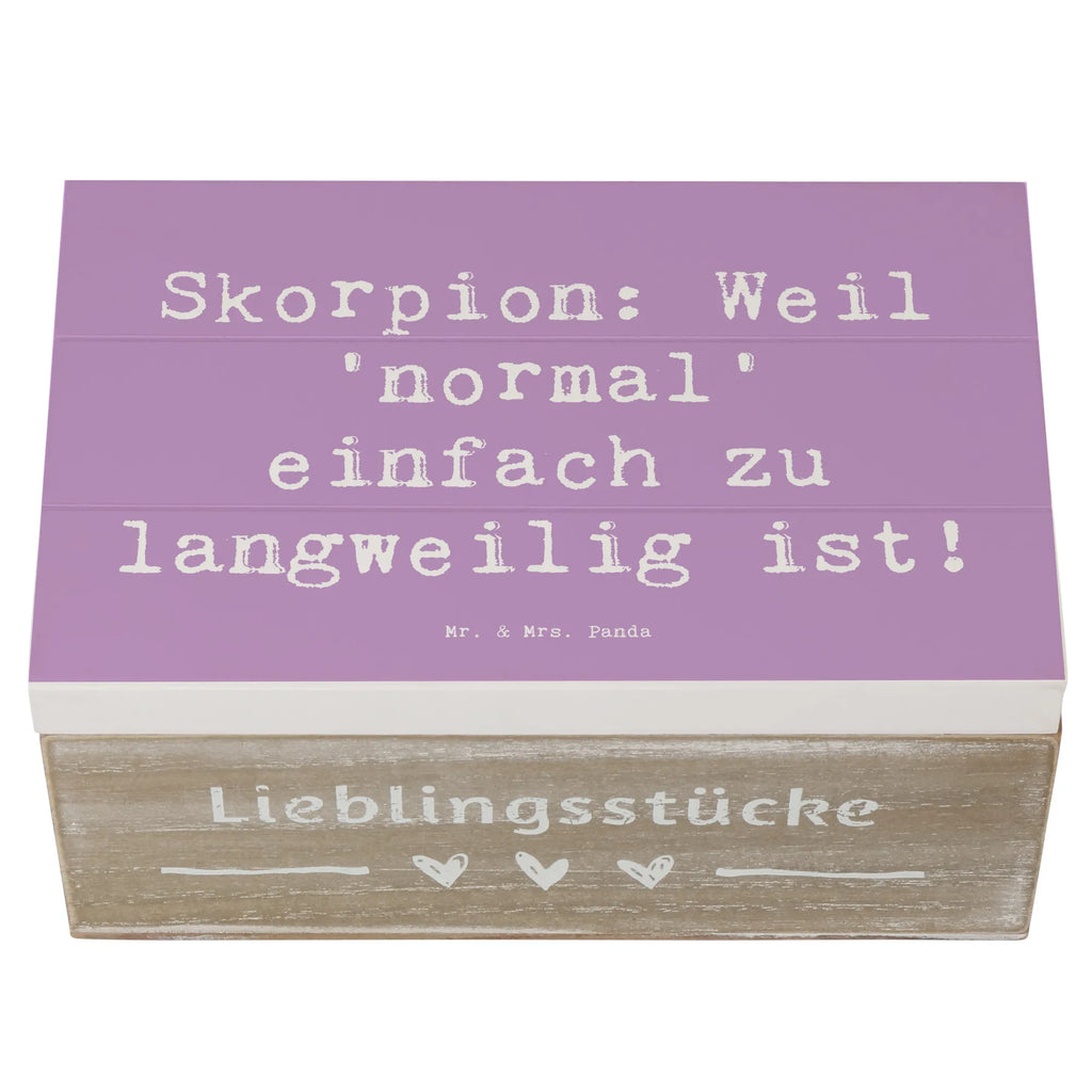 Holzkiste Spruch Skorpion Unikat Erinnerungskiste, Geschenkdose, Schatulle, Truhe, Dekokiste, Holzkiste, Schatzkiste, Kiste, Erinnerungsbox, Aufbewahrungsbox, XXL, Geschenkbox, Tierkreiszeichen, Sternzeichen, Horoskop, Astrologie, Aszendent