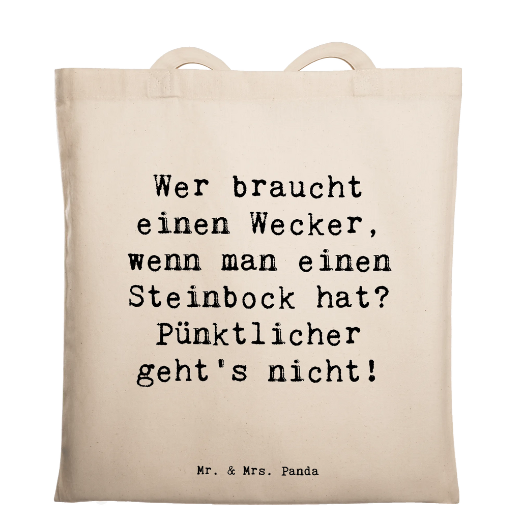 Tragetasche Spruch Steinbock Wecker Beuteltasche, Beutel, Einkaufstasche, Jutebeutel, Stoffbeutel, Tasche, Shopper, Umhängetasche, Strandtasche, Schultertasche, Stofftasche, Tragetasche, Badetasche, Jutetasche, Einkaufstüte, Laptoptasche, Tierkreiszeichen, Sternzeichen, Horoskop, Astrologie, Aszendent