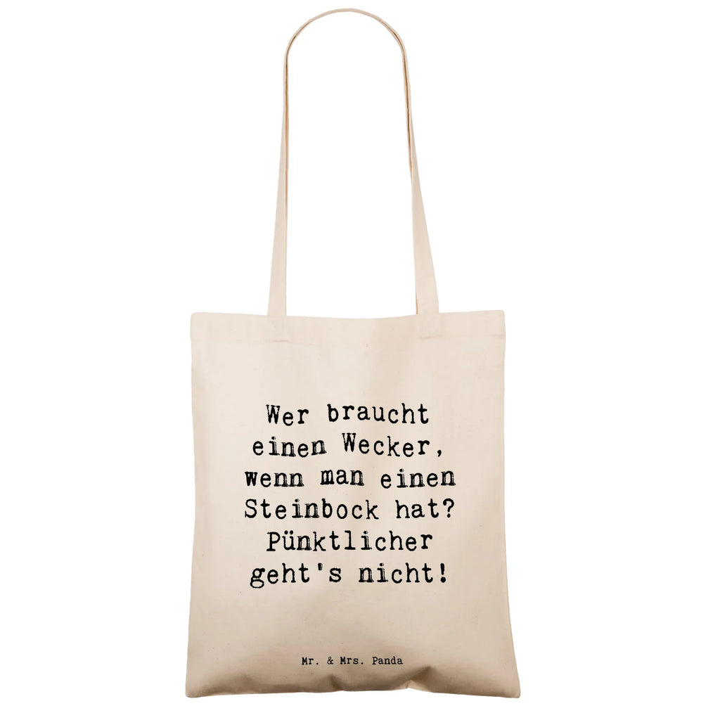 Tragetasche Spruch Steinbock Wecker Beuteltasche, Beutel, Einkaufstasche, Jutebeutel, Stoffbeutel, Tasche, Shopper, Umhängetasche, Strandtasche, Schultertasche, Stofftasche, Tragetasche, Badetasche, Jutetasche, Einkaufstüte, Laptoptasche, Tierkreiszeichen, Sternzeichen, Horoskop, Astrologie, Aszendent