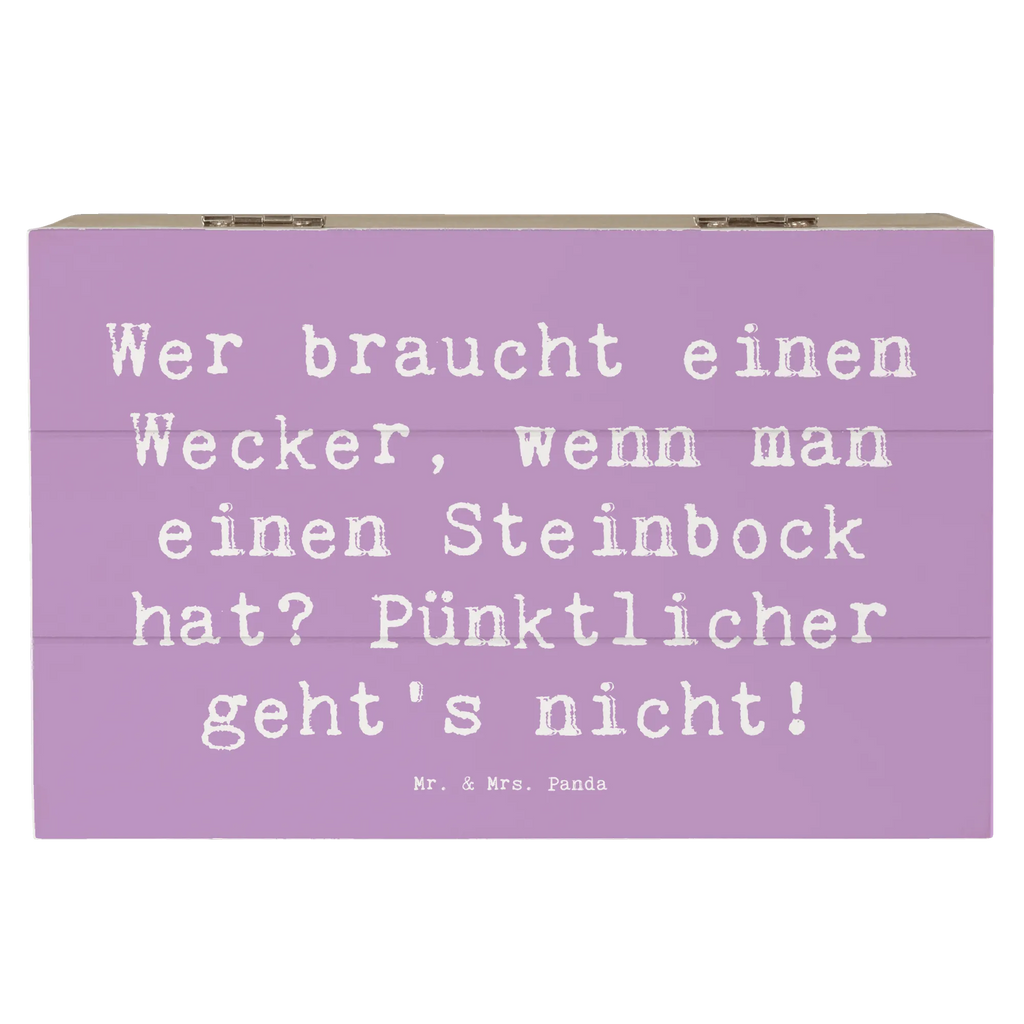 Holzkiste Spruch Steinbock Wecker Schatulle, Truhe, XXL, Erinnerungskiste, Erinnerungsbox, Dekokiste, Geschenkdose, Kiste, Schatzkiste, Holzkiste, Aufbewahrungsbox, Geschenkbox, Tierkreiszeichen, Sternzeichen, Horoskop, Astrologie, Aszendent