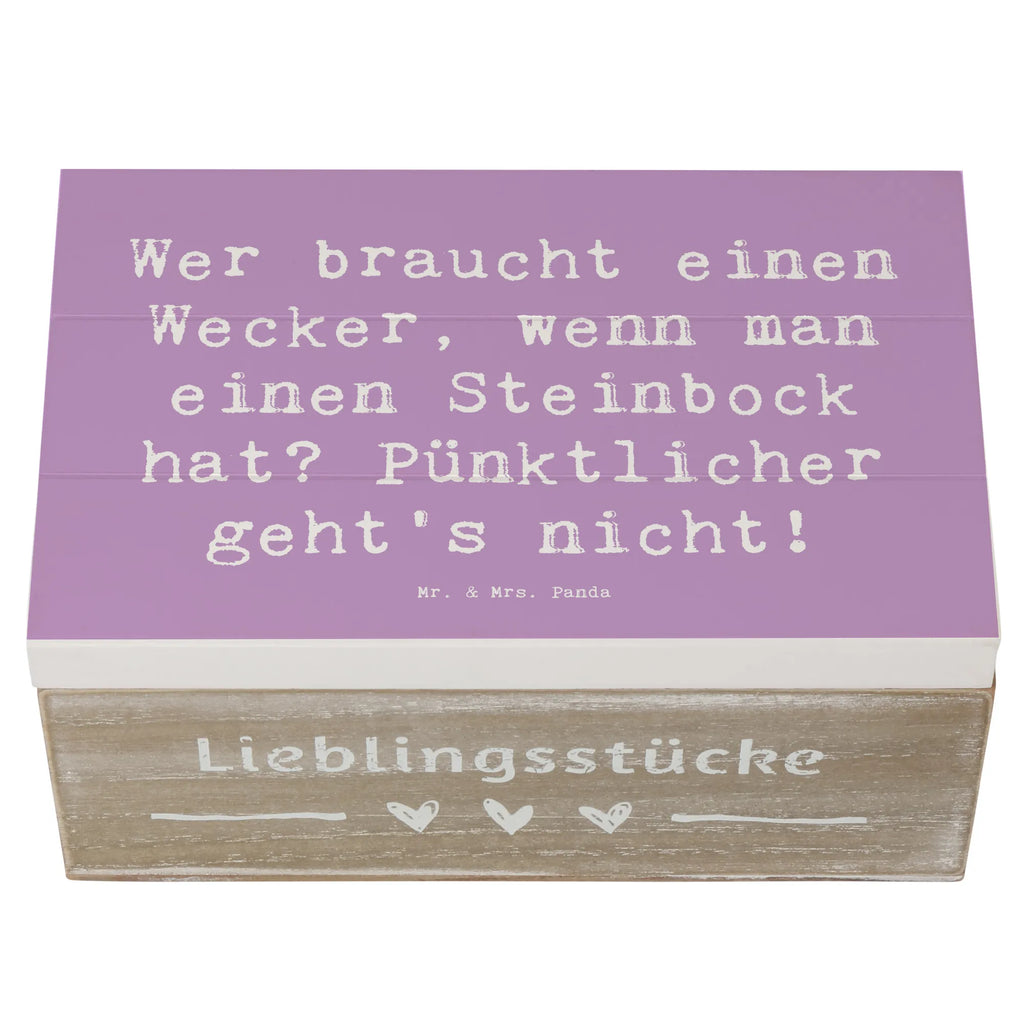 Holzkiste Spruch Steinbock Wecker Schatulle, Truhe, XXL, Erinnerungskiste, Erinnerungsbox, Dekokiste, Geschenkdose, Kiste, Schatzkiste, Holzkiste, Aufbewahrungsbox, Geschenkbox, Tierkreiszeichen, Sternzeichen, Horoskop, Astrologie, Aszendent