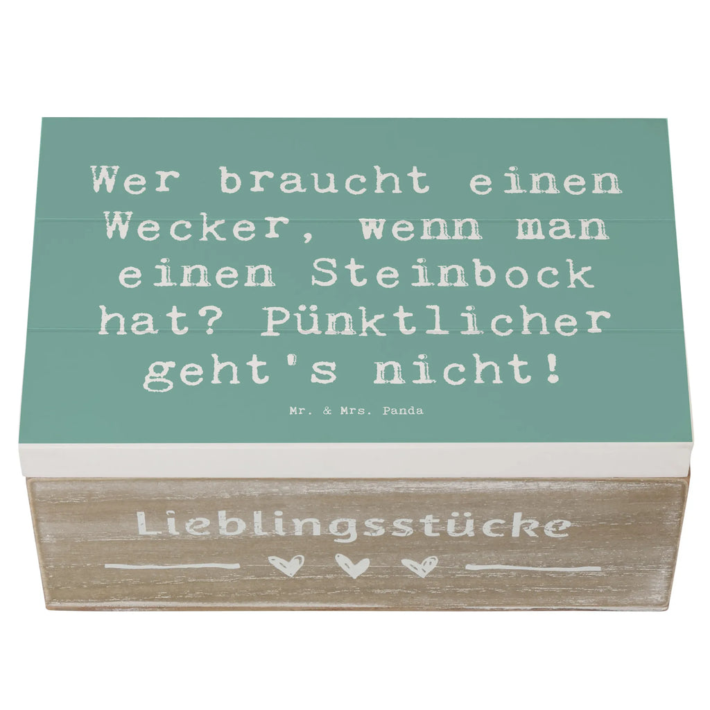 Holzkiste Spruch Steinbock Wecker Schatulle, Truhe, XXL, Erinnerungskiste, Erinnerungsbox, Dekokiste, Geschenkdose, Kiste, Schatzkiste, Holzkiste, Aufbewahrungsbox, Geschenkbox, Tierkreiszeichen, Sternzeichen, Horoskop, Astrologie, Aszendent