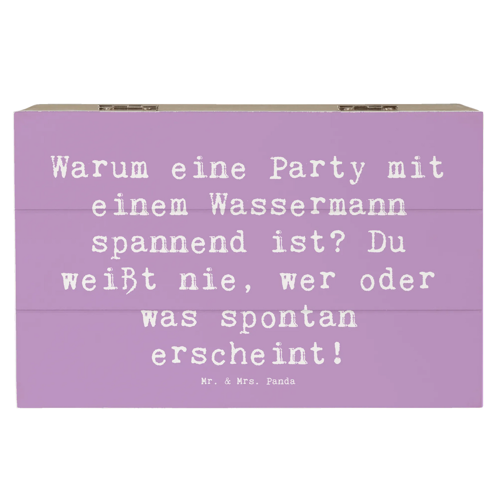 Holzkiste Spruch Wassermann Party XXL, Aufbewahrungsbox, Erinnerungskiste, Dekokiste, Geschenkbox, Schatulle, Kiste, Holzkiste, Geschenkdose, Erinnerungsbox, Schatzkiste, Truhe, Tierkreiszeichen, Sternzeichen, Horoskop, Astrologie, Aszendent