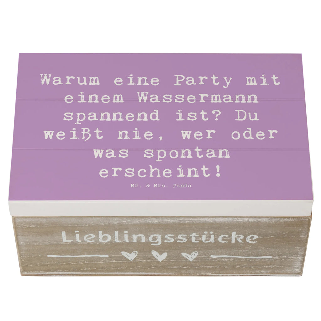 Holzkiste Spruch Wassermann Party XXL, Aufbewahrungsbox, Erinnerungskiste, Dekokiste, Geschenkbox, Schatulle, Kiste, Holzkiste, Geschenkdose, Erinnerungsbox, Schatzkiste, Truhe, Tierkreiszeichen, Sternzeichen, Horoskop, Astrologie, Aszendent
