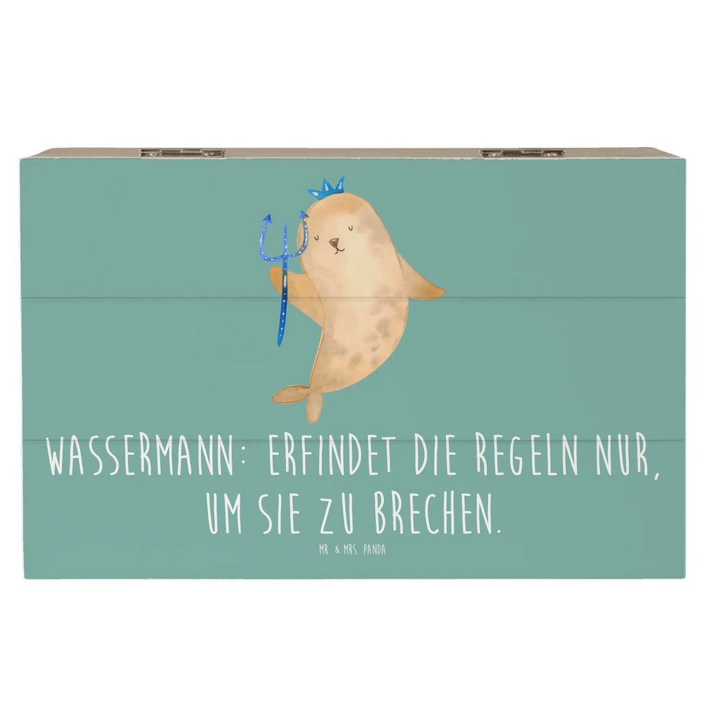 Holzkiste Wassermann Freigeist Erinnerungsbox, Dekokiste, Erinnerungskiste, Geschenkdose, Aufbewahrungsbox, Schatzkiste, Truhe, Schatulle, Holzkiste, Kiste, Geschenkbox, XXL, Tierkreiszeichen, Sternzeichen, Horoskop, Astrologie, Aszendent
