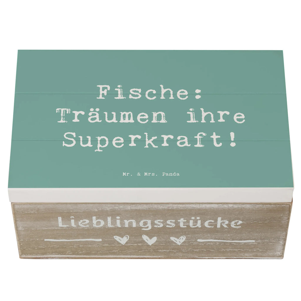 Holzkiste Spruch Fische Kraft Schatulle, Kiste, Aufbewahrungsbox, Erinnerungsbox, XXL, Geschenkbox, Dekokiste, Geschenkdose, Schatzkiste, Erinnerungskiste, Holzkiste, Truhe, Tierkreiszeichen, Sternzeichen, Horoskop, Astrologie, Aszendent