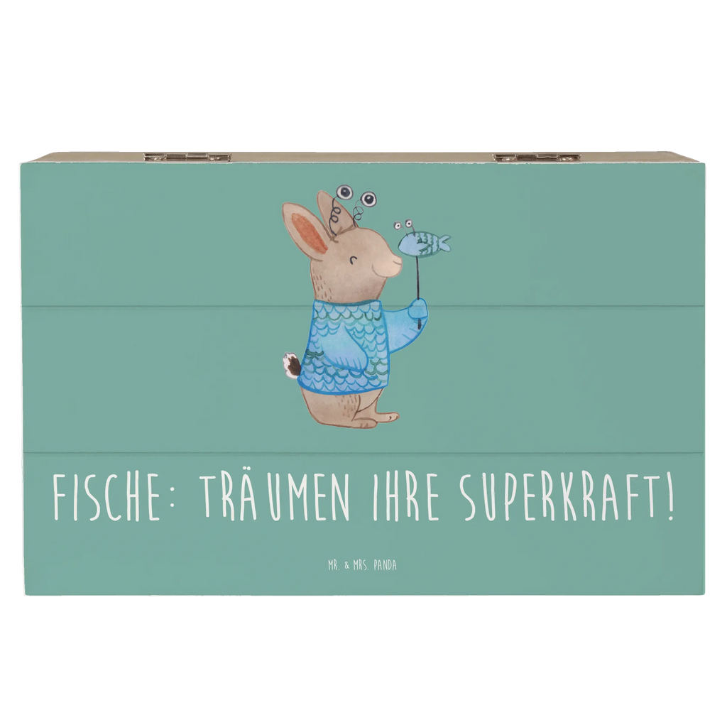 Holzkiste Fische Kraft Schatulle, Aufbewahrungsbox, Truhe, Geschenkdose, Erinnerungsbox, Schatzkiste, XXL, Dekokiste, Erinnerungskiste, Kiste, Geschenkbox, Holzkiste, Tierkreiszeichen, Sternzeichen, Horoskop, Astrologie, Aszendent